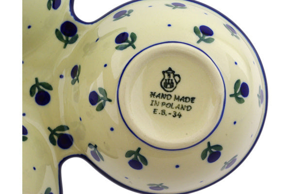 10-Piece Condiment Dish Set - Blue Buds Design - Perfect for Restaurants, BBQs, and Home Dining