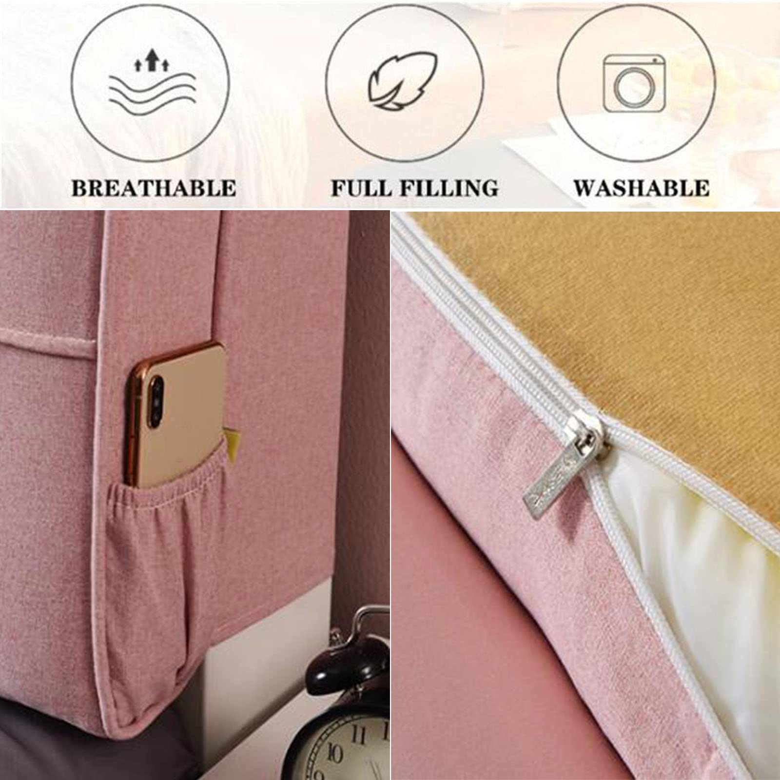 King Size Wedge Pillow for Headboard - 35.4