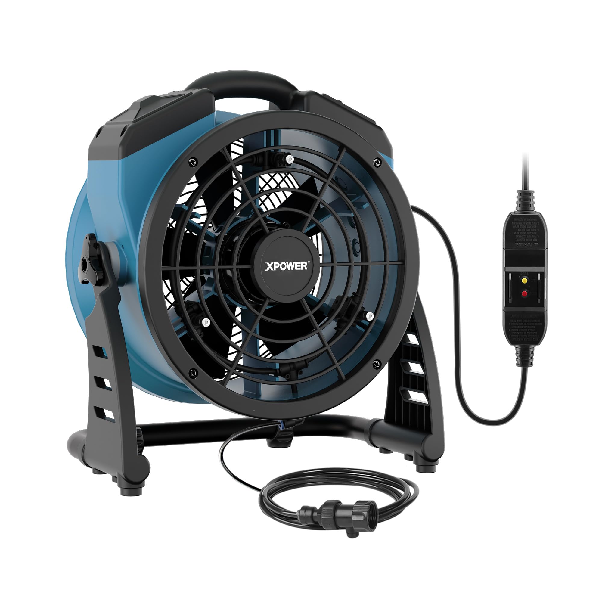 XPOWER FM-65 Portable Misting Fan & Air Circulator - High Velocity Cooling Fan with Adjustable Mist for Outdoor, Patio, Pool, and Backyard Use