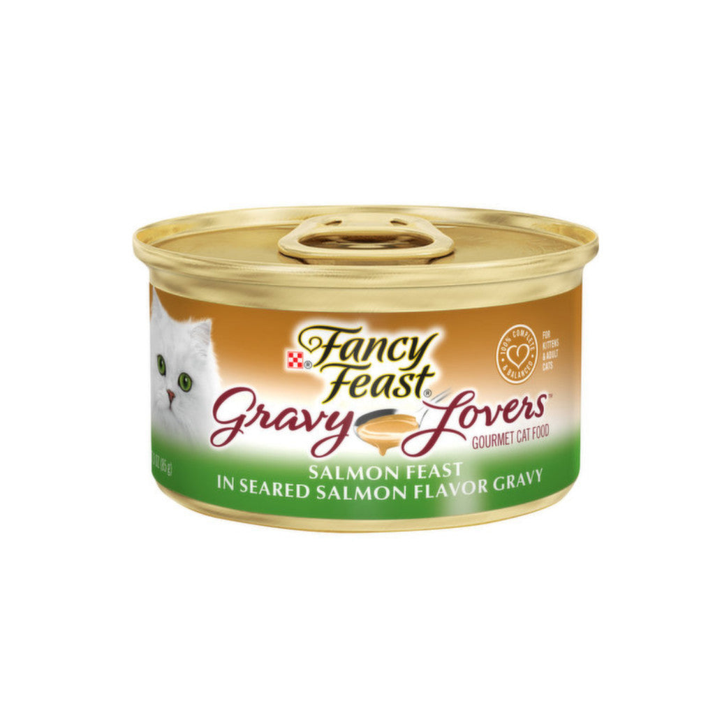 Fancy Feast Wet Cat Food 85g - Chunky Classic Gravy Kitten Formula with Creamy Chicken Liver & Whitefish | High Protein, Nutrient-Rich Meal for Growing Kittens | Perfect for Weaning, Mealtime & Picky Eaters