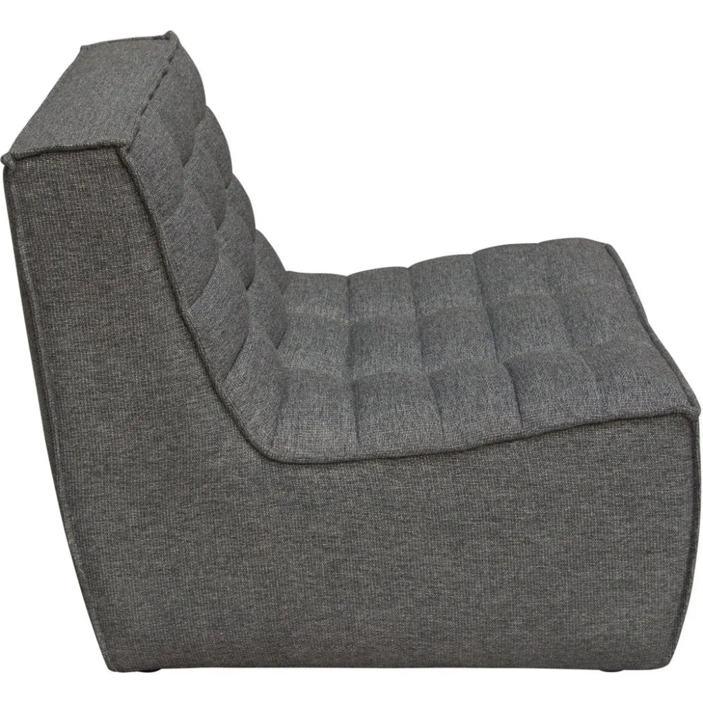 5-Piece Grey Corner Modular Sectional Sofa Set - Modern L-Shaped Couch for Living Room, Lounge & Home Theater