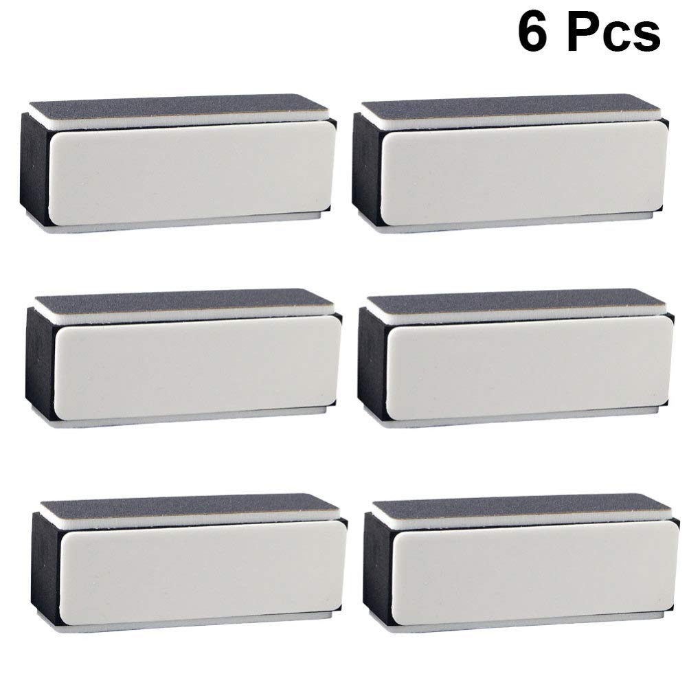 EXCLUZO 6-Piece Soft Sanding Blocks for Nails - 4-Sided Emery Board Nail Buffers & Polishing Tools for Professional Nail Care | Perfect for Home Manicures & Salon Use