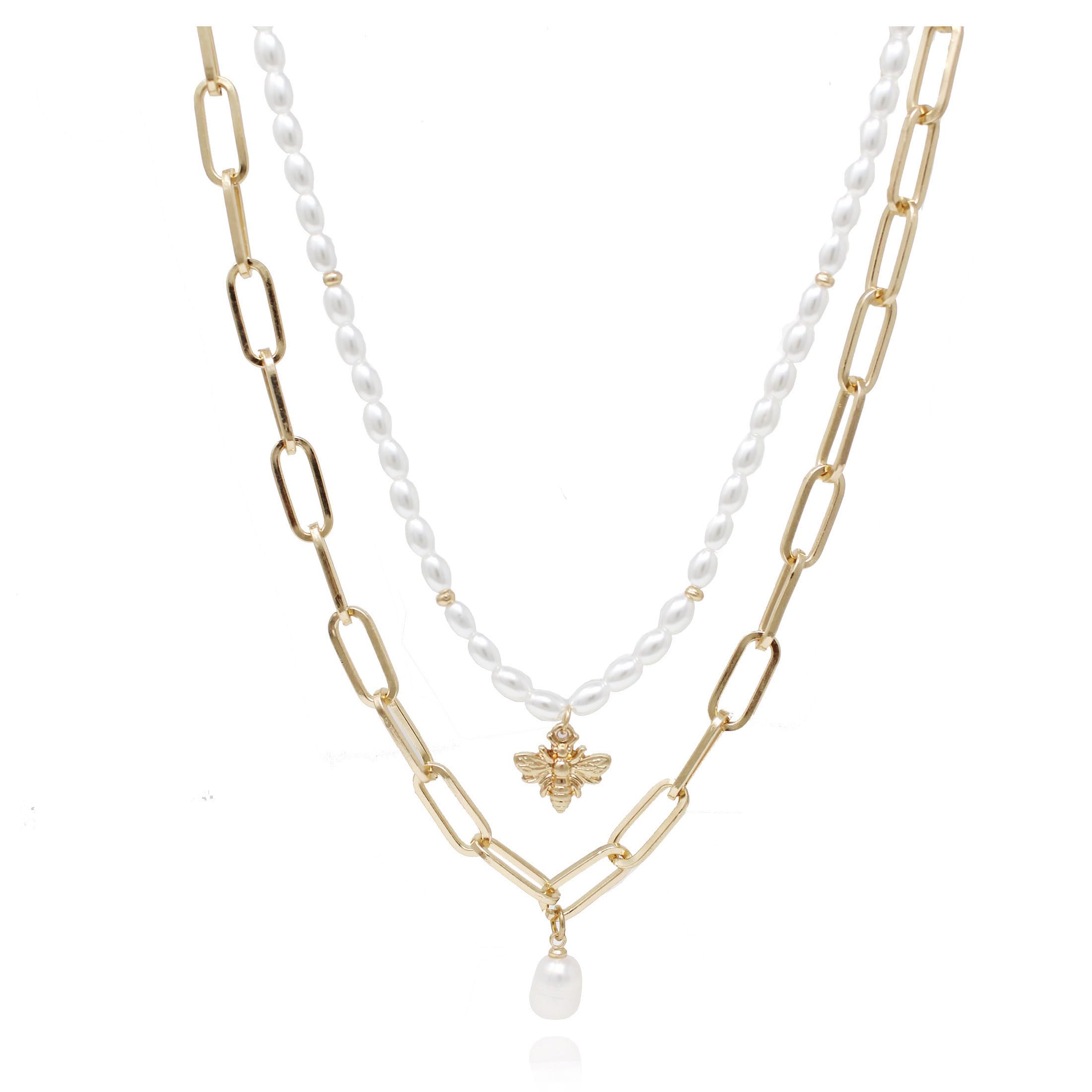 Chunky Gold Coin Statement Necklace for Women - POMINA Fashion Toggle Antique Coin Pendant with Thick Link Chain - Perfect for Layering, Boho Style & Everyday Wear