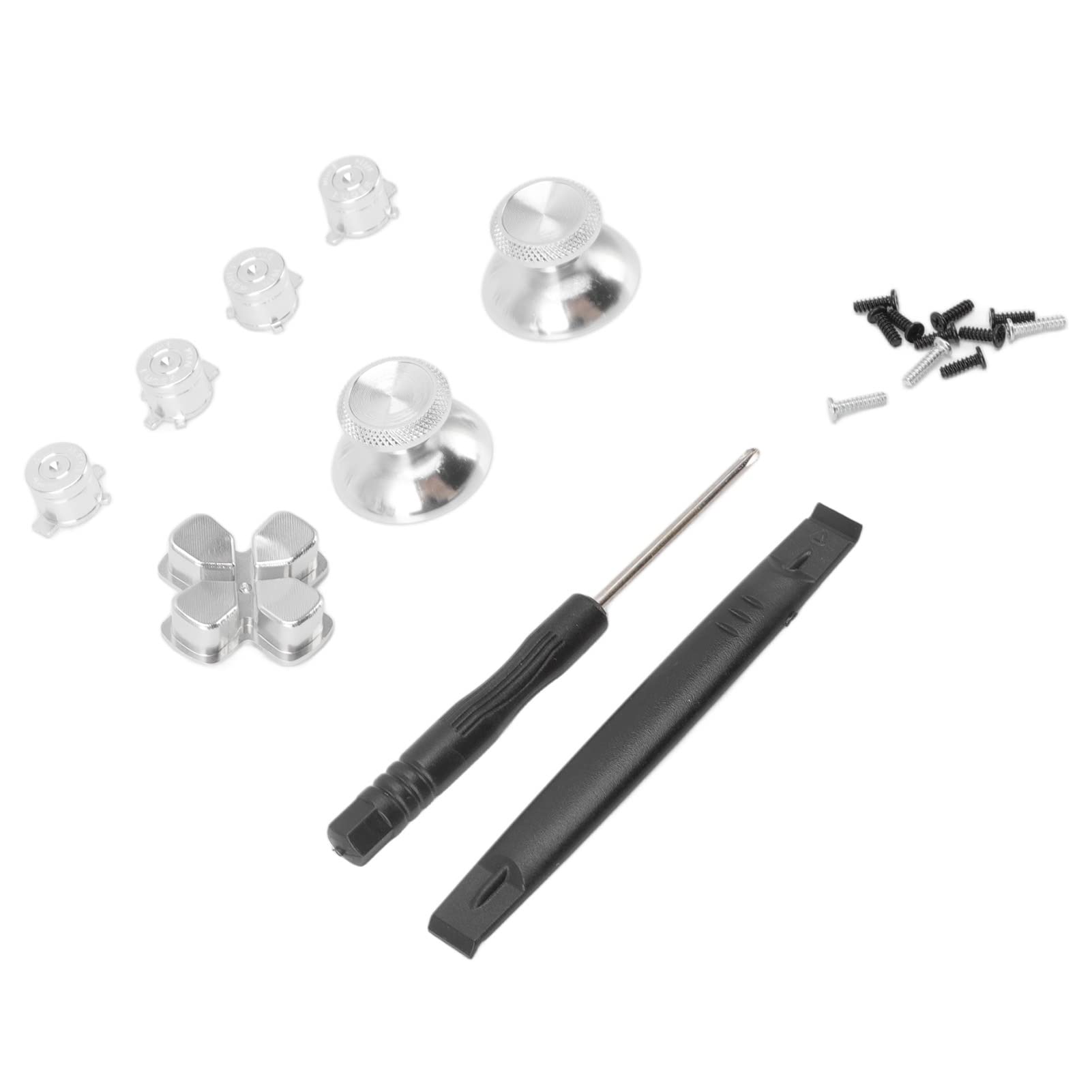 Dpad Buttons Kit - Silver Game Controller Repair for Thumb Fatigue Relief | Gaming Accessories