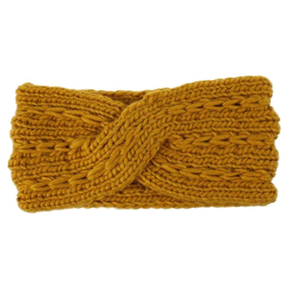 Braided Knit Ear Warmer Headbands for Women - Crochet Head Wraps Winter Accessories - Perfect for Cold Weather, Outdoor Sports & Fashion