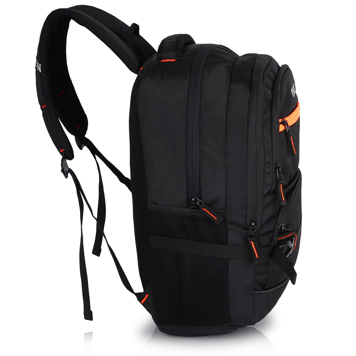 35L Large Unisex Waterproof Laptop Backpack with Rain Cover - Durable School & College Bag with 5 Zippers for Travel, Hiking, and Daily Commute