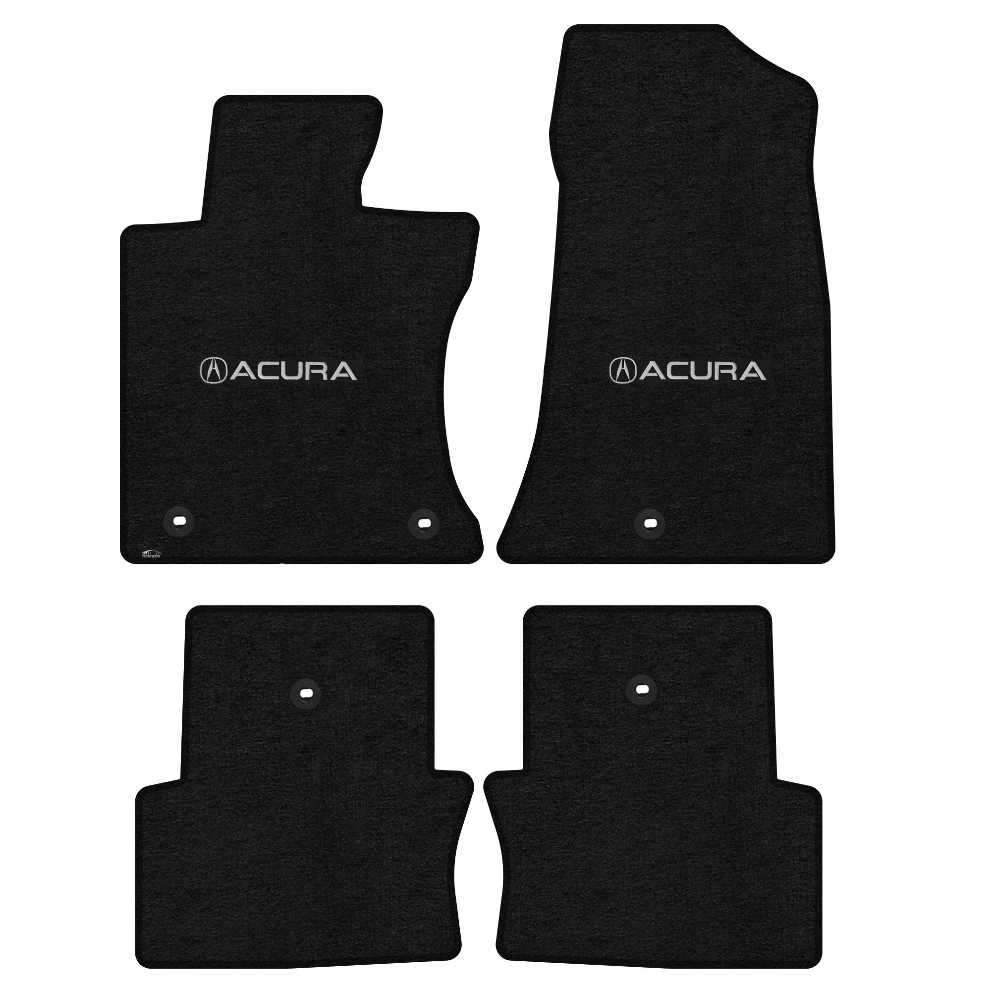 Premium Custom-Fit Carpeted Floor Mats for Acura TL 2012-2014 - Luxury Car Floor Liners (Charcoal, Front & Rear Set, AWD Compatible) | All-Weather Protection & Enhanced Interior Style