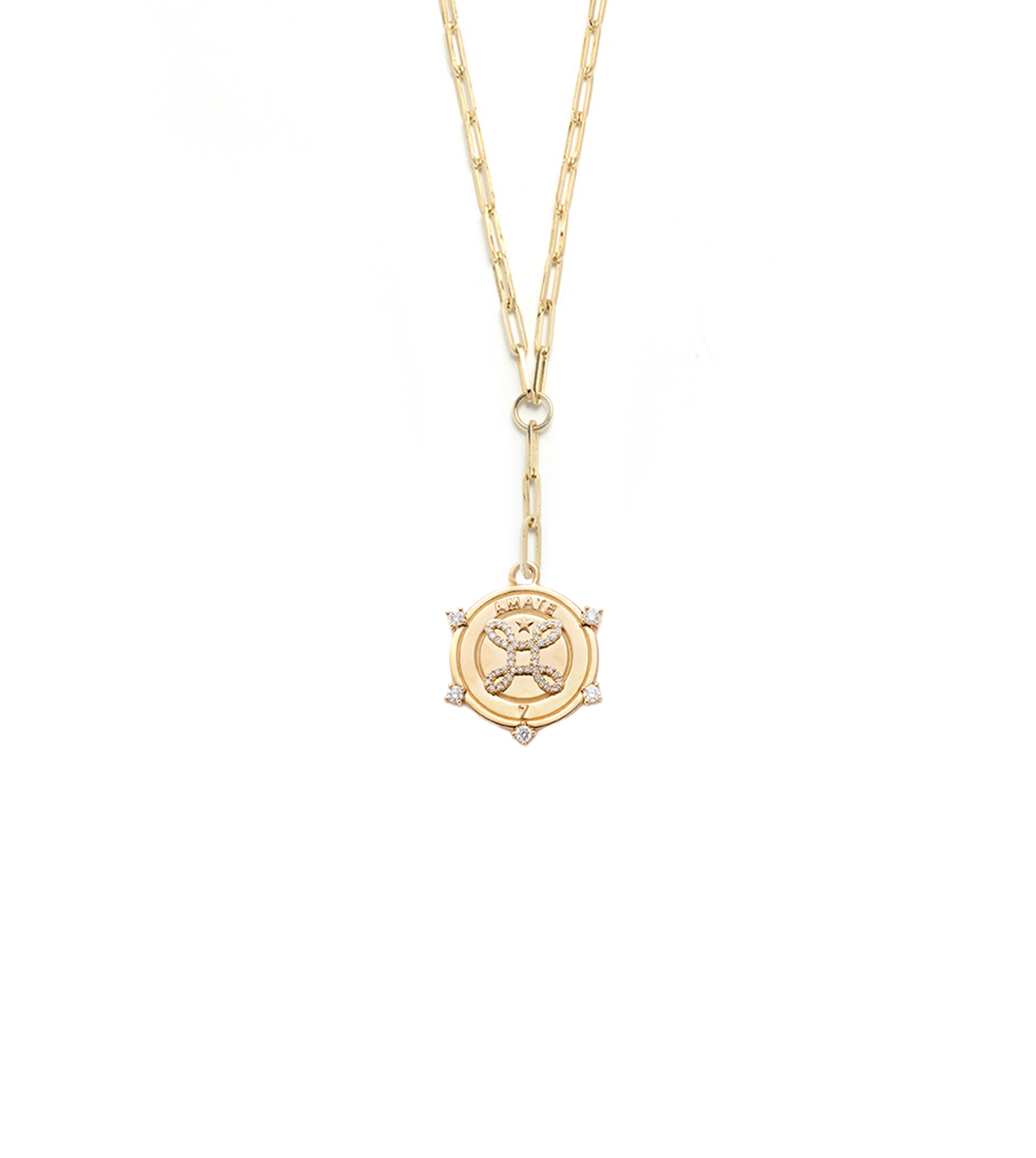 Amate True Love Classic Fob Clip Extension Chain Necklace - Elegant Jewelry for Women, Perfect Gift for Valentine's Day, Anniversary & Special Occasions