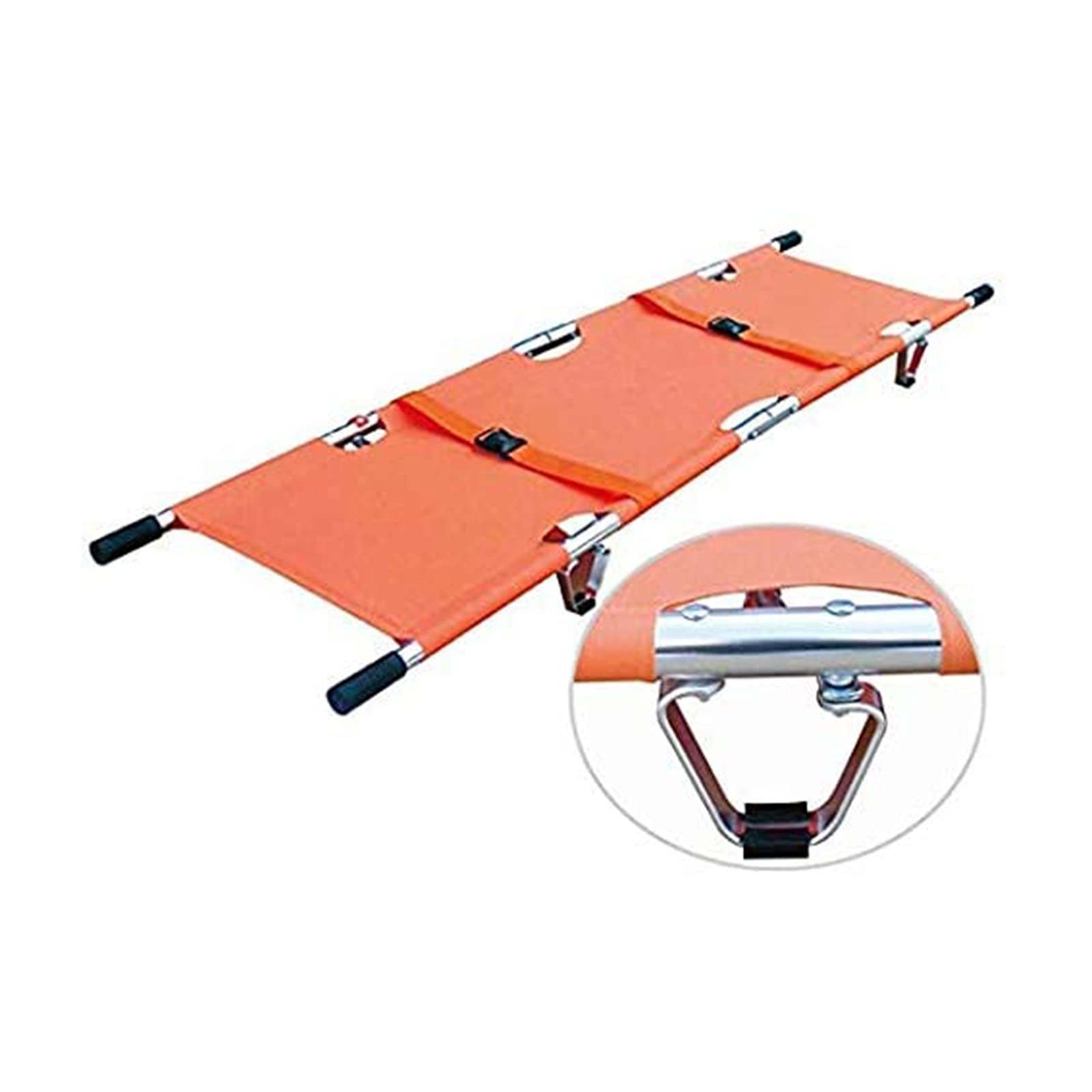 Portable Aluminum Alloy Folding Stretcher - Lightweight Emergency Medical Bed for Home, Hospital & Outdoor Use | Ideal for Schools, Sports Venues, Ambulance Transport & Camping Trips
