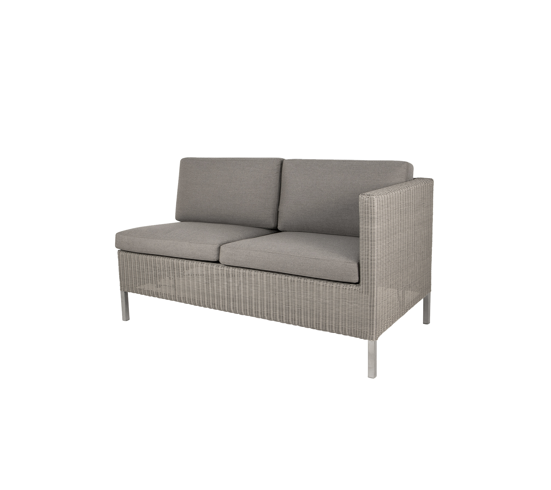 2-Seater Left Modular Sofa for Dining Lounge - Modern Sectional Couch with Comfortable Seating for Living Room, Lounge, and Dining Areas