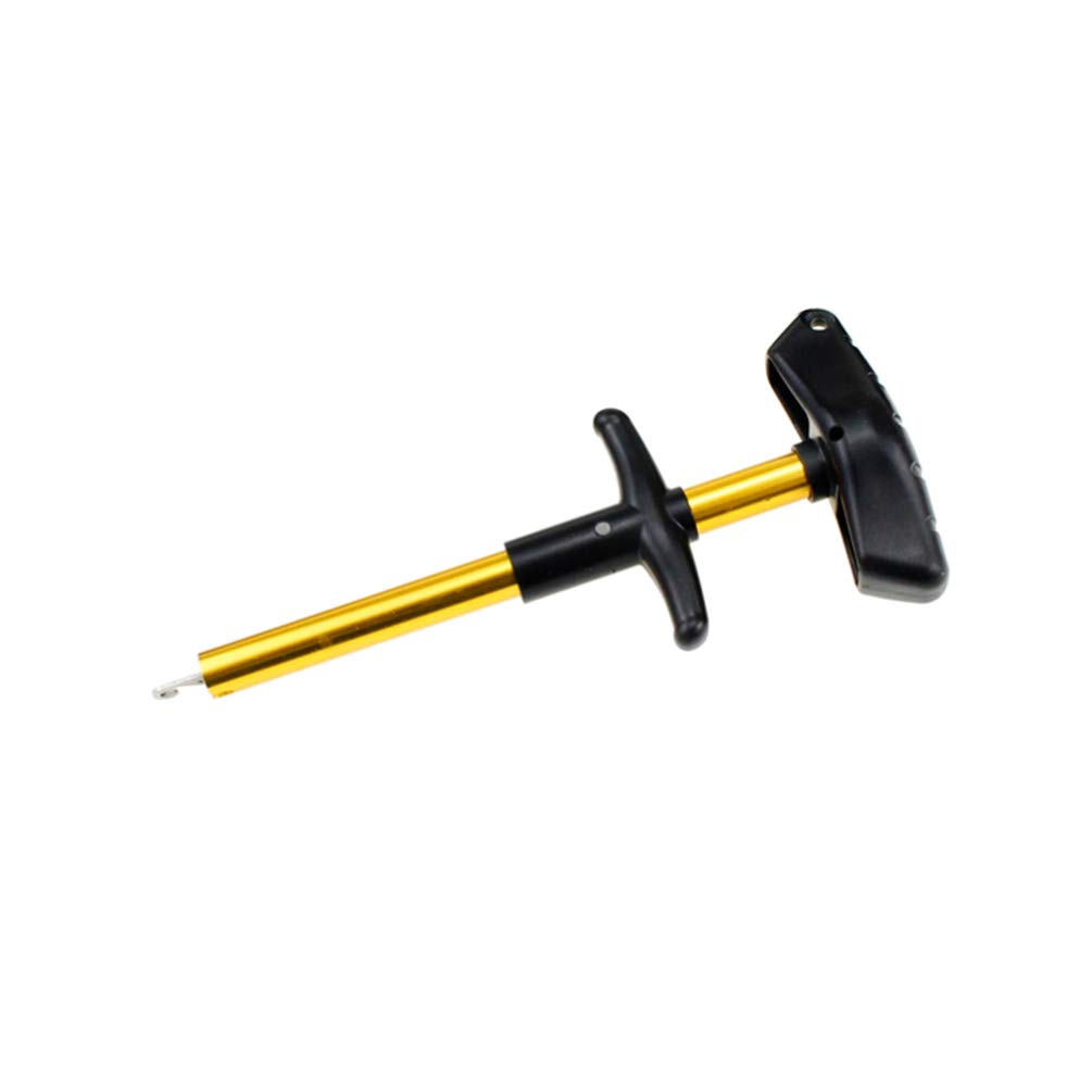 LIOOBO Aluminum T-Type Fishing Hook Remover - Portable Lure Extractor Tool for Easy Hook Removal, Size L (Random Color) - Ideal for Saltwater, Freshwater, and Ice Fishing Gear