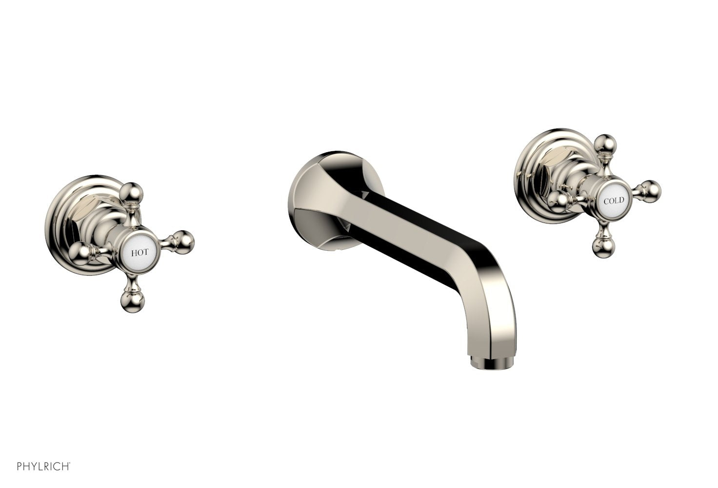 HEX TRADITIONAL Wall Mounted Lavatory Sink Set 500 11 - Perfect for Bathroom, Powder Room, and Guest Bathroom Decor