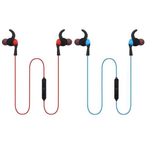 Wireless Bluetooth 4.2 Stereo Earbuds with Mic - Sports Headphones for Running, Gym & Workouts - Compatible with iPhone, Android Phones & Tablets - Sweatproof & Noise Cancelling for Clear Calls & Music