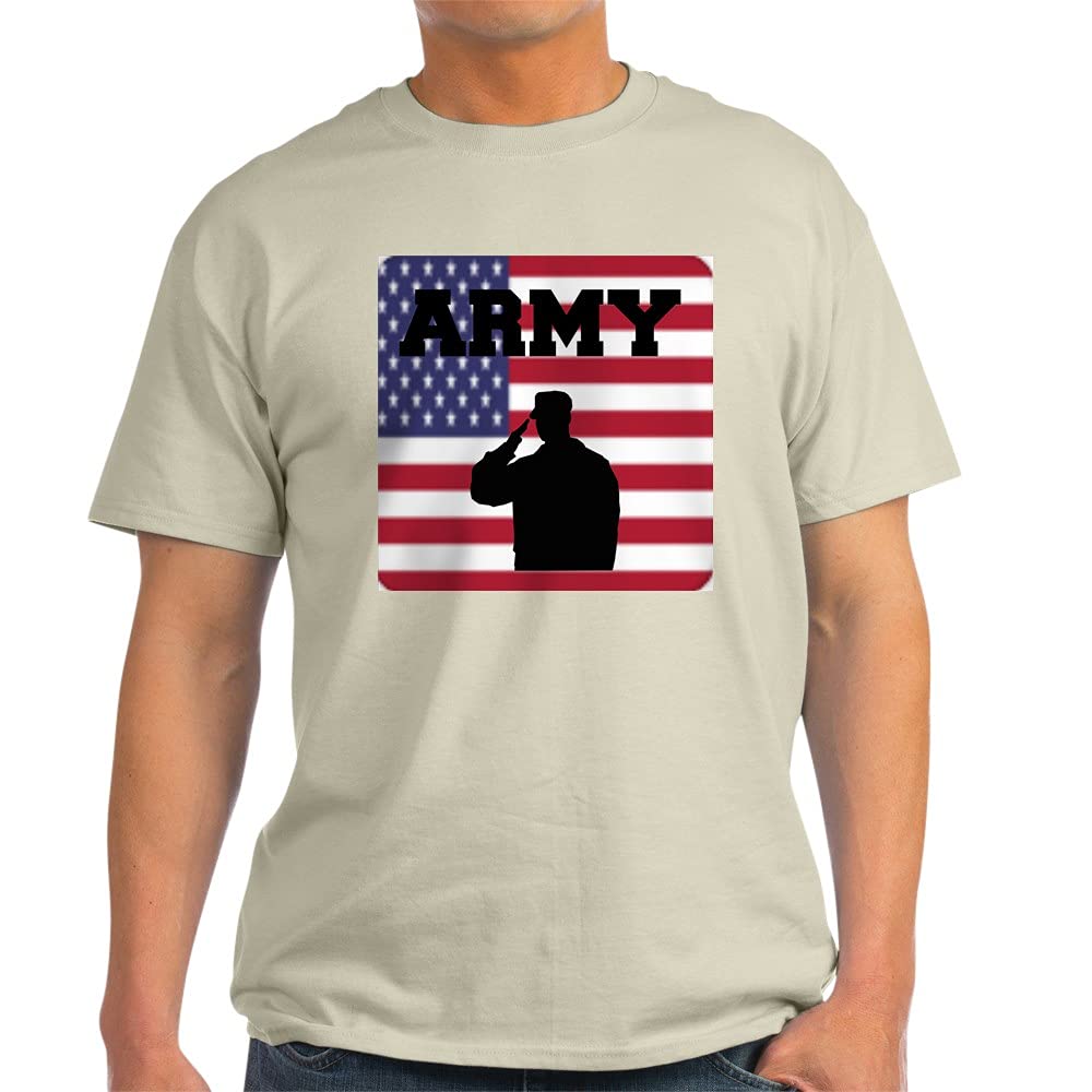 Army T-Shirt for Men & Women - 100% Cotton Comfortable White Tee - Perfect for Military Support, Casual Wear & Patriotic Events