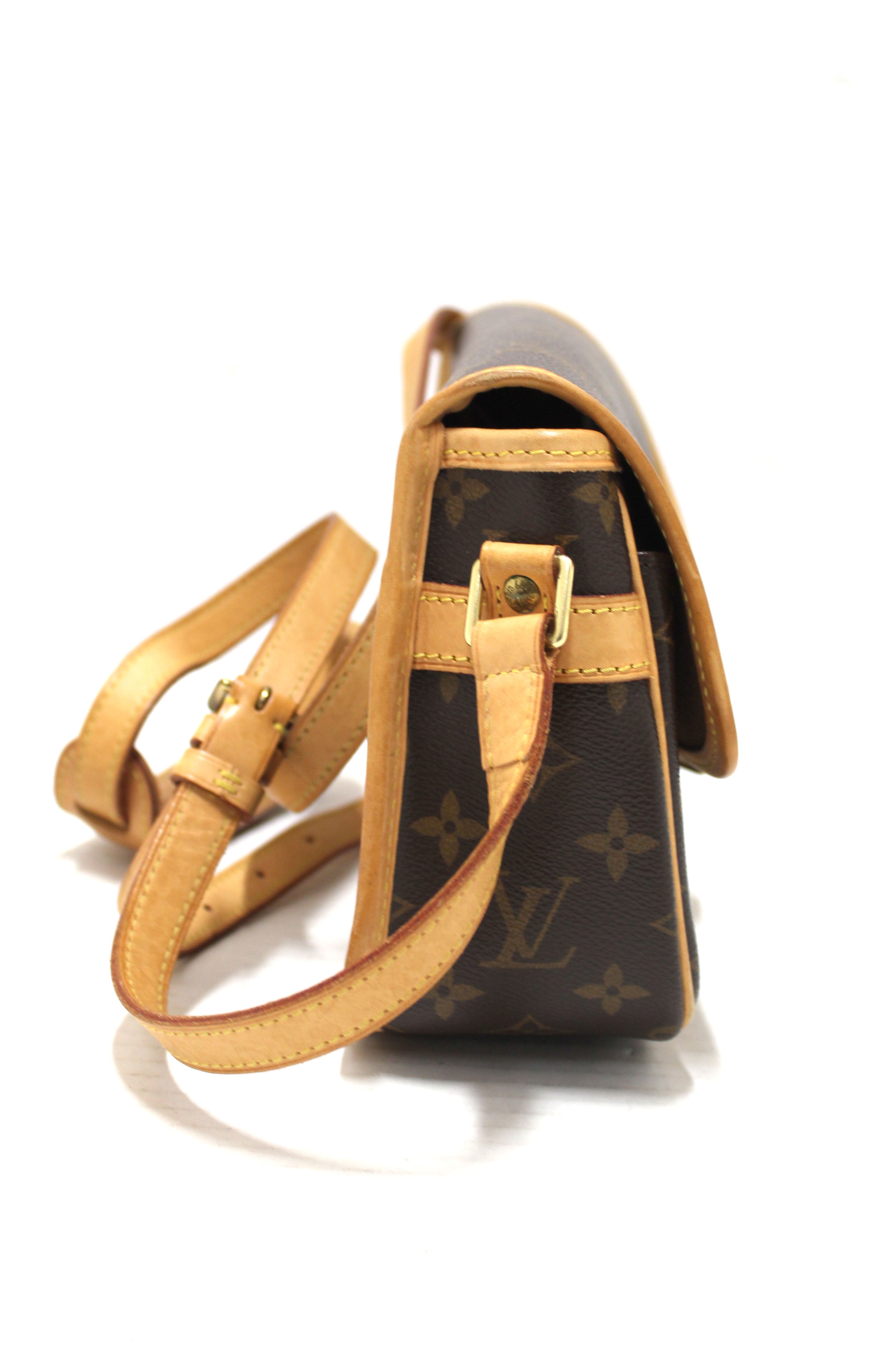 Authentic Louis Vuitton Classic Monogram Sologne Messenger Bag for Men - Genuine Leather Crossbody Shoulder Bag - Perfect for Work, Travel & Everyday Use
