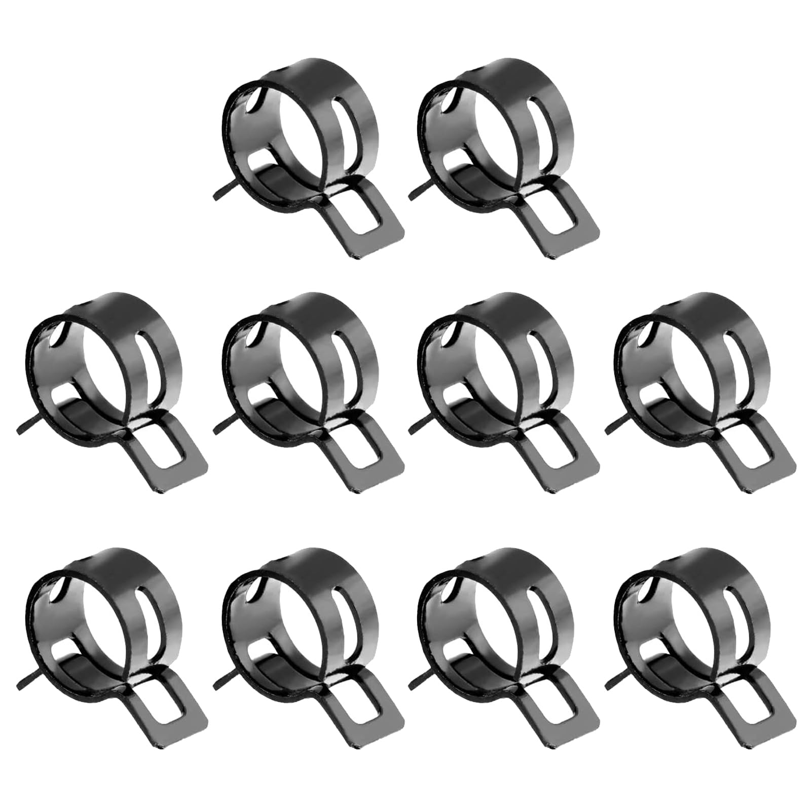 MroMax 10Pcs 14mm Hose Clamps for Fuel Line, Vacuum & Water Pipe - Automotive Use