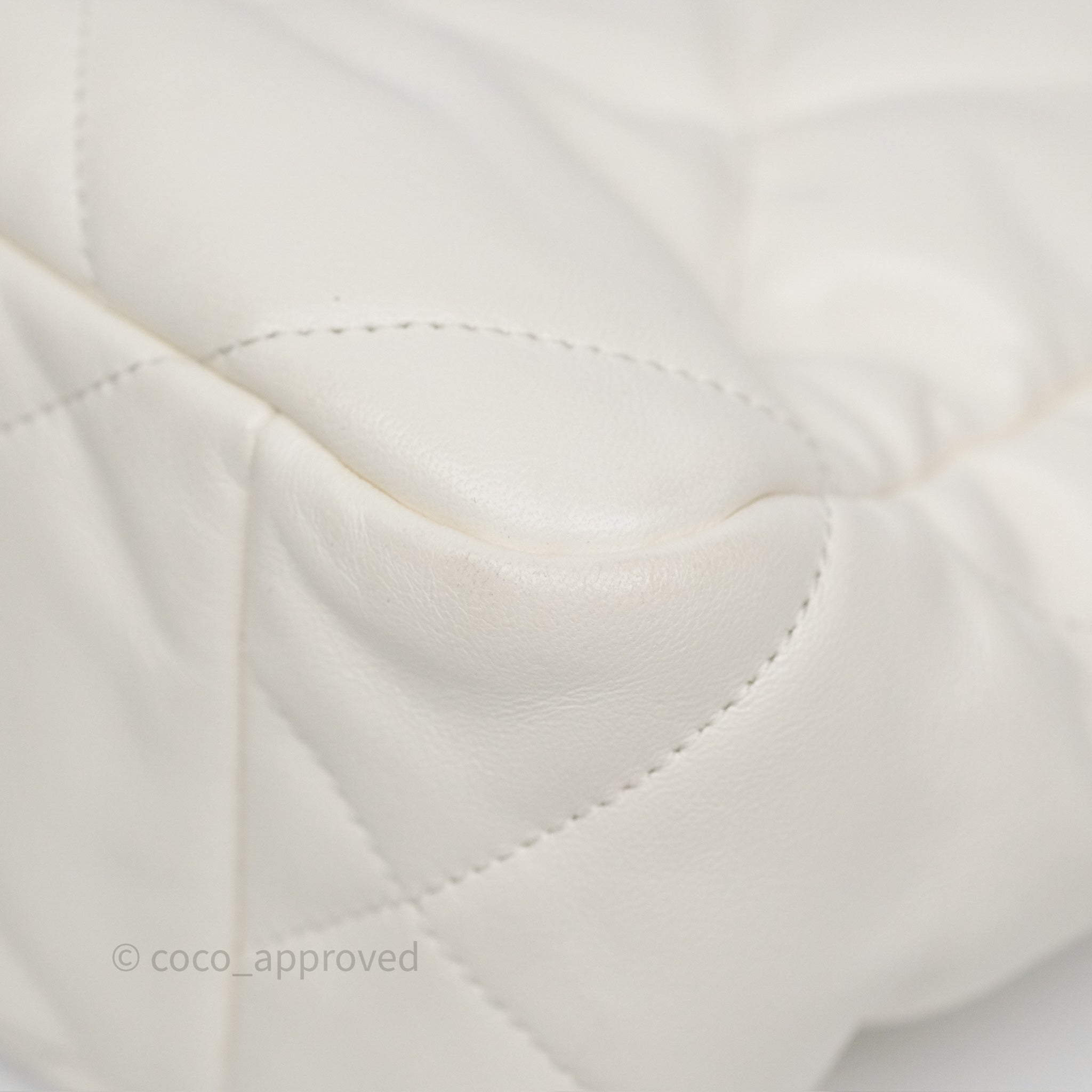 Chanel 19 Quilted Leather Tote Bag in White with Mixed Gold & Silver Hardware - Luxury Designer Handbag for Women, Perfect for Work, Travel & Everyday Use