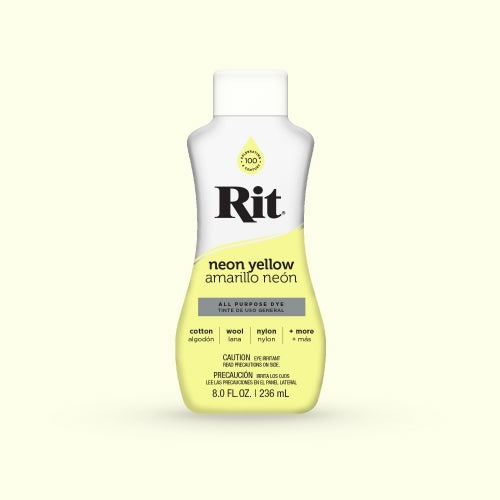RIT All-Purpose Liquid Fabric Dye - 8 Fl. Oz (237ml) for Clothes, Shoes & Home Decor - Perfect for DIY Projects, Tie-Dye & Fabric Restoration