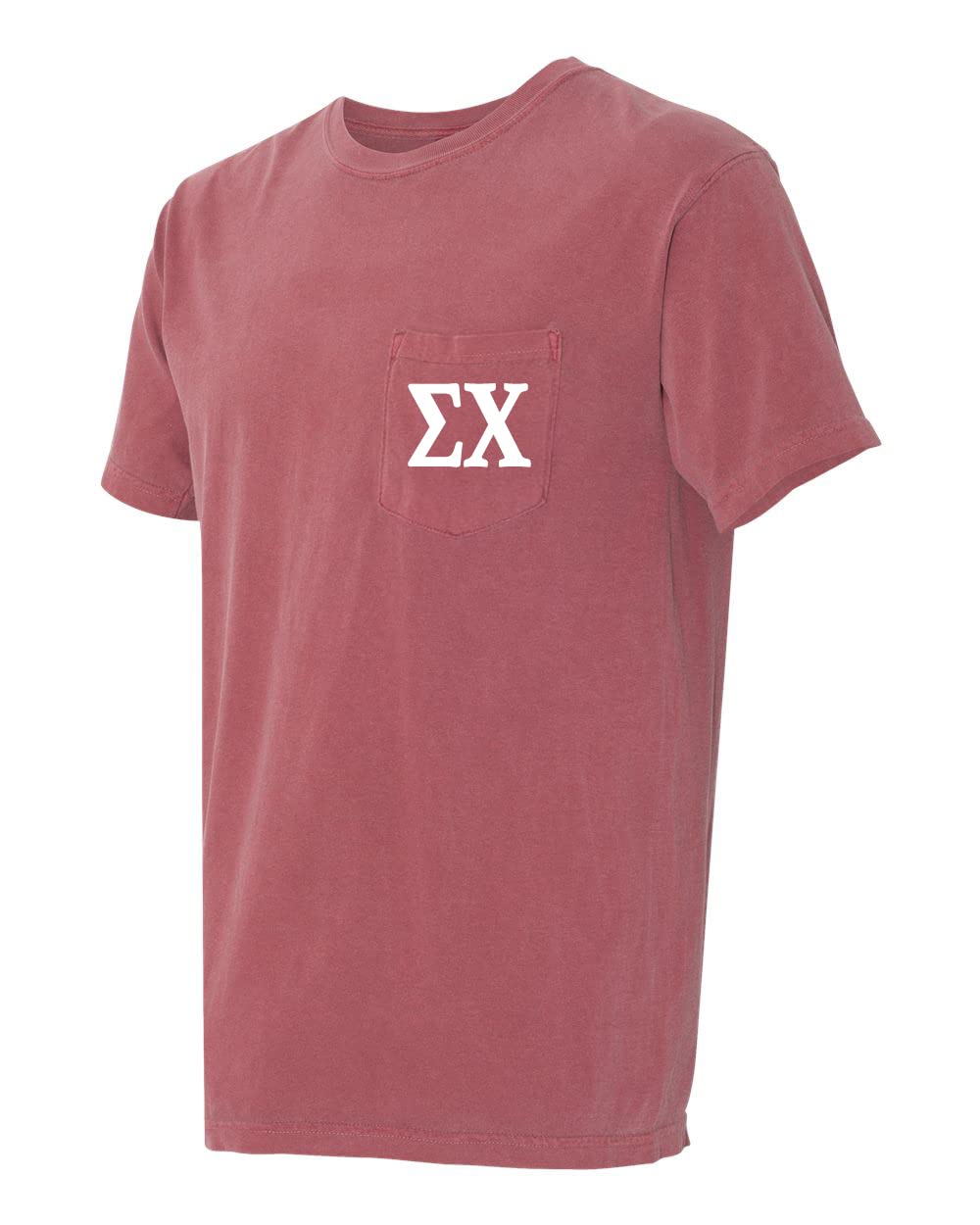Sigma Chi Fraternity Letters Comfort Colors Pocket T-Shirt - Soft Cotton Greek Life Apparel for College Events & Brotherhood Activities