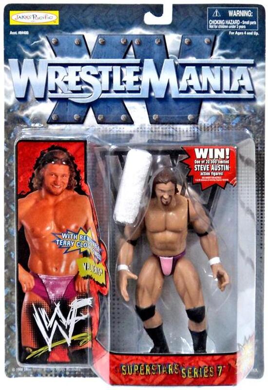 1999 WWF Jakks Pacific Superstars Series 7 Val Venis Wrestling Action Figure - Collectible Toy for WWF Fans & Wrestling Memorabilia Enthusiasts - Perfect for Display, Play, and Nostalgic Collections