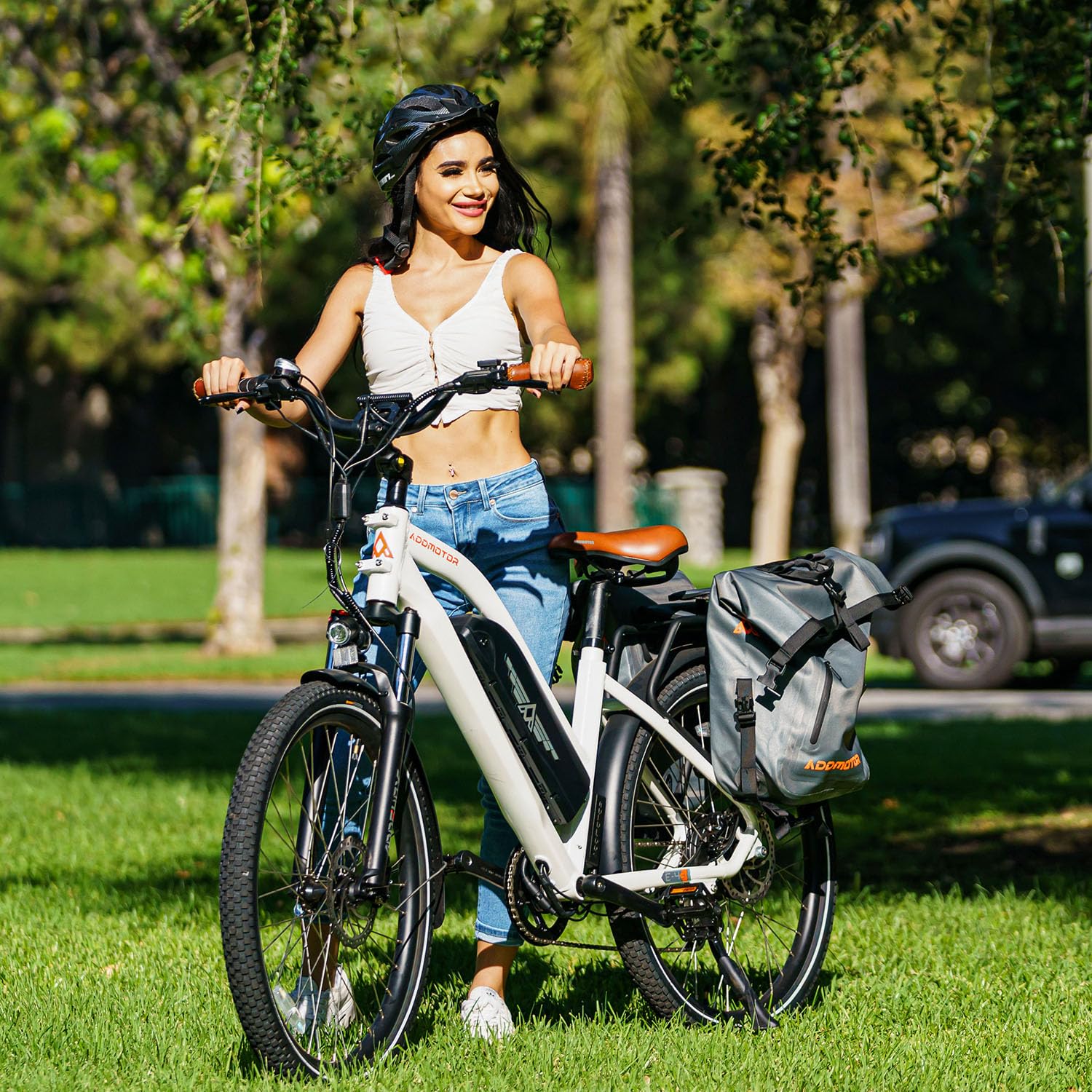 ADDMOTOR CITYPRO E-43 500W Electric Bike for Adults - 720WH 48V 15Ah UL Certified Battery, 95 Mile Range, 26