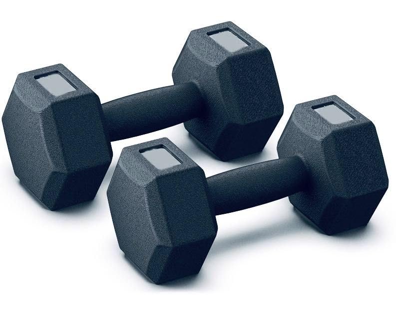 2.5kg Vinyl Dumbbell Set - Pair of 2 for Home Gym, Strength Training & Fitness Workouts - Perfect for Weightlifting, Toning & Muscle Building