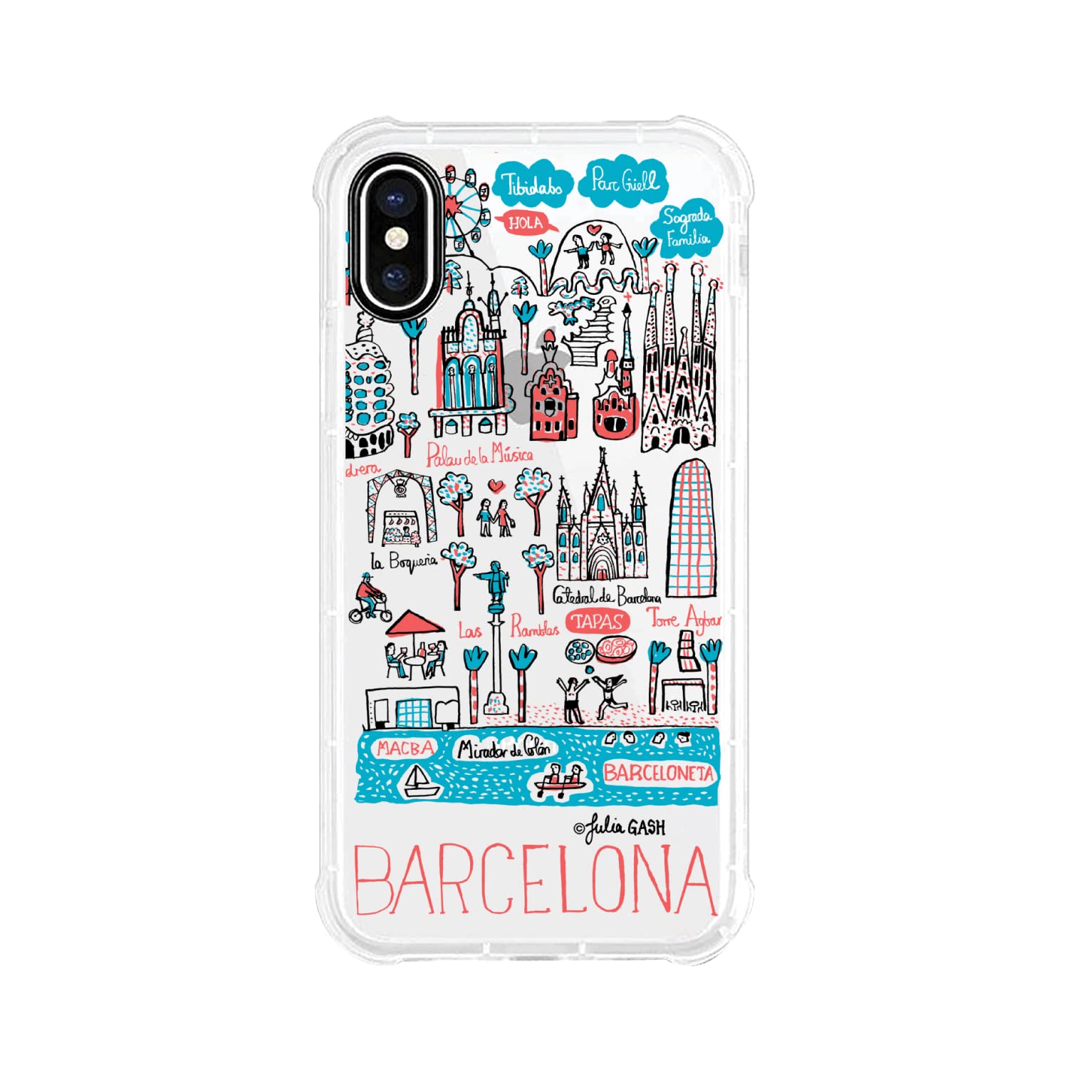 OTM Essentials Barcelona Cityscape Travel Phone Case - Durable Protective Cover for iPhone & Samsung - Perfect for Travelers & City Explorers