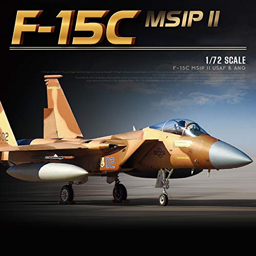 1/72 Scale US F-15C MSIP II Eagle Military Aircraft Model - Plastic Display for Adult Collectors & Home Decor | Perfect for Aviation Enthusiasts, Office Display & Military Memorabilia Collections