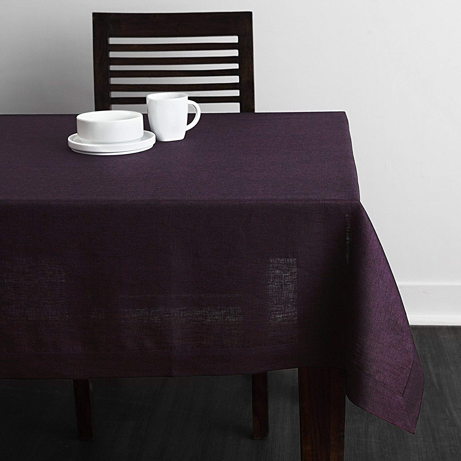 Solino Home 100% Pure Linen Tablecloth 60x120 Inches - Rectangle Table Cloth for Easter, Wedding & Parties (Athena Collection) | Machine Washable & Durable | Perfect for Dining Tables, Holiday Decor & Special Events