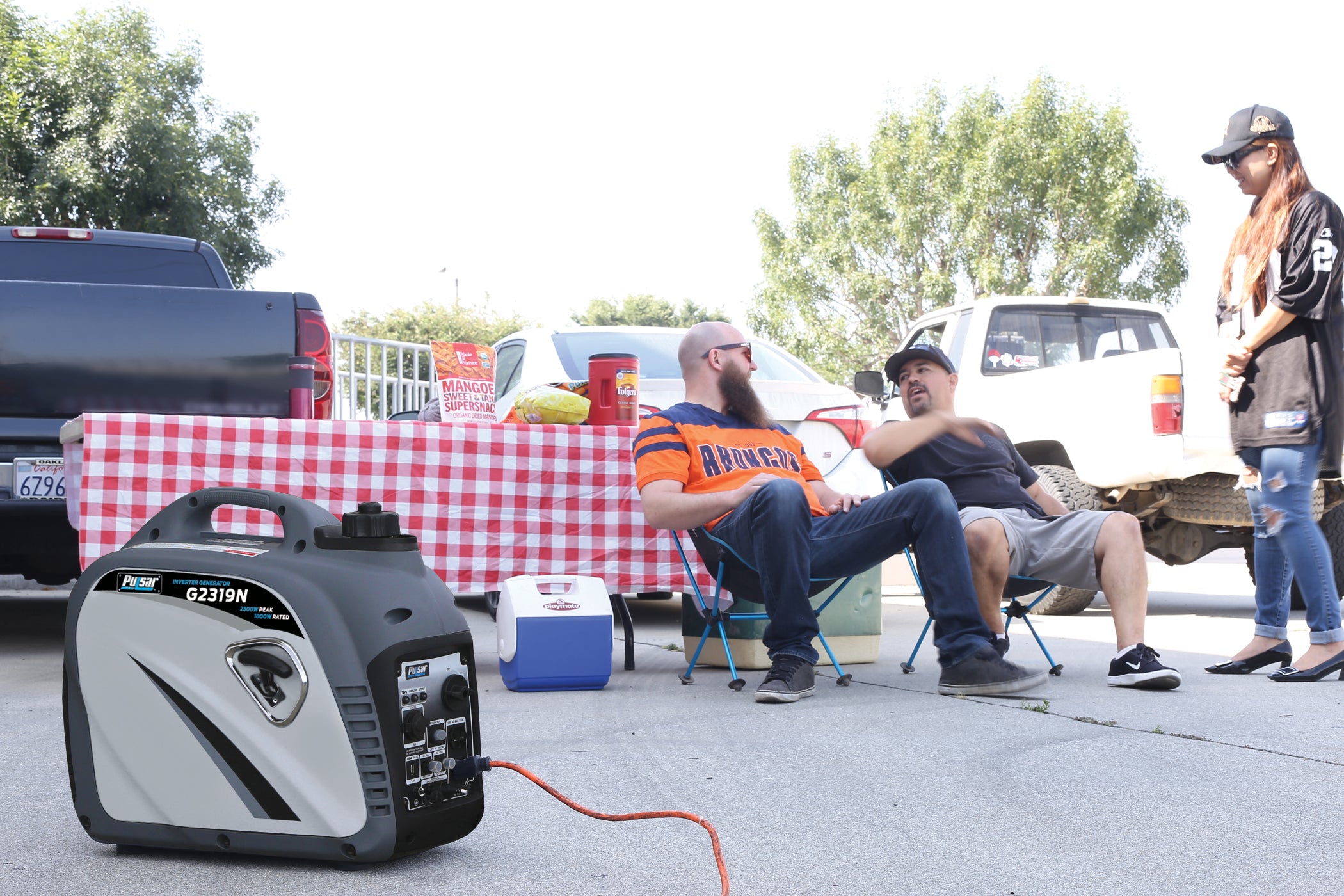 Pulsar 2300W Portable Gas Powered Quiet Inverter Generator with Parallel Capability - G2319N - Perfect for Camping, RV Trips & Emergency Power Backup