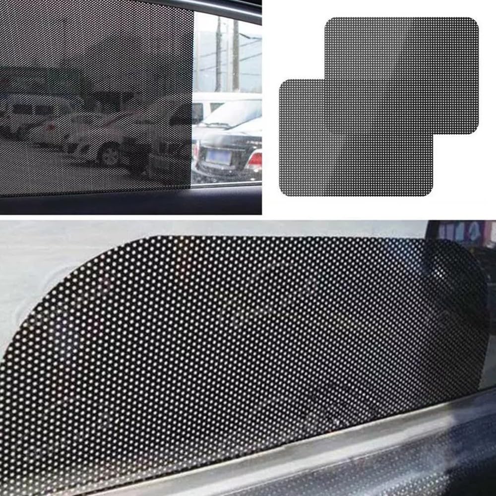 2PCS Foldable Car Window Sunshades - Reusable & Adjustable Side Window Shades for UV Protection & Heat Blocking - Perfect for Summer Driving, Road Trips & Baby Safety