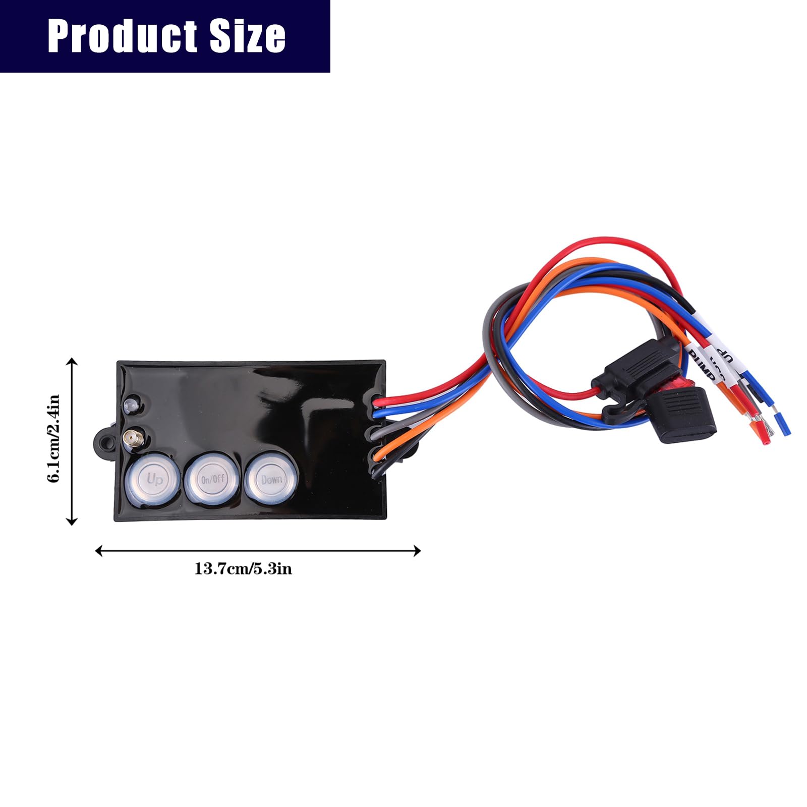 G3-H01 12V Wireless Remote Control Kit for Dump Trailers & Hydraulic Winches - Waterproof Winch Remote with Long Range - Perfect for Towing, Construction & Off-Road Applications