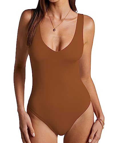 V Neck-camel