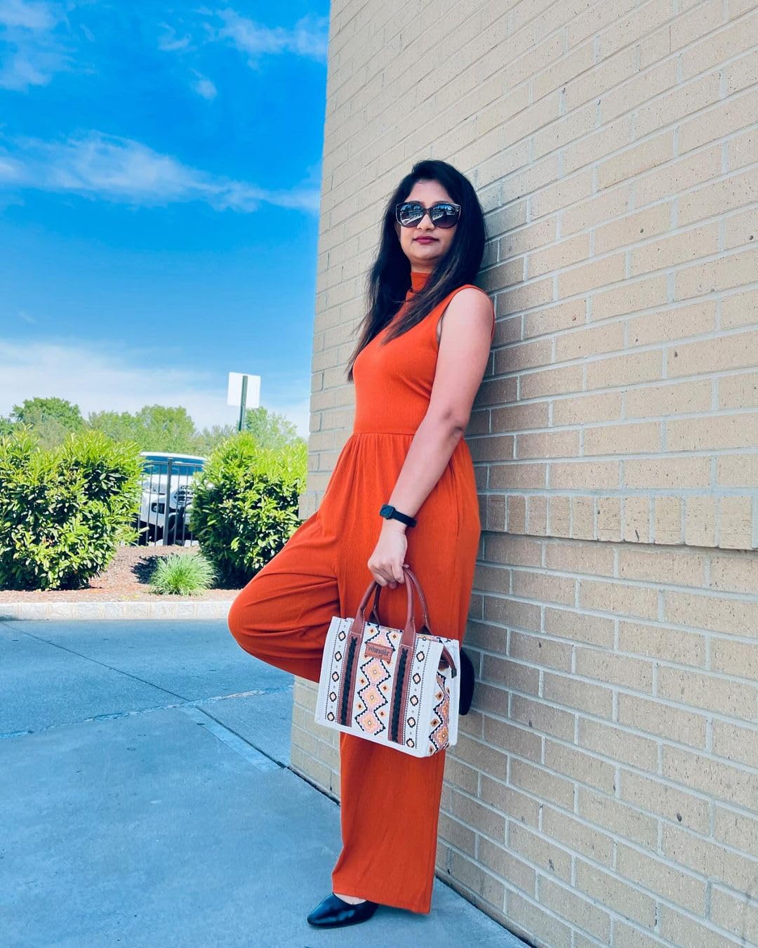 Wrangler Aztec Tote Bag for Women - Boho Shoulder Purse & Western Handbag - Perfect for Travel, Shopping & Everyday Use