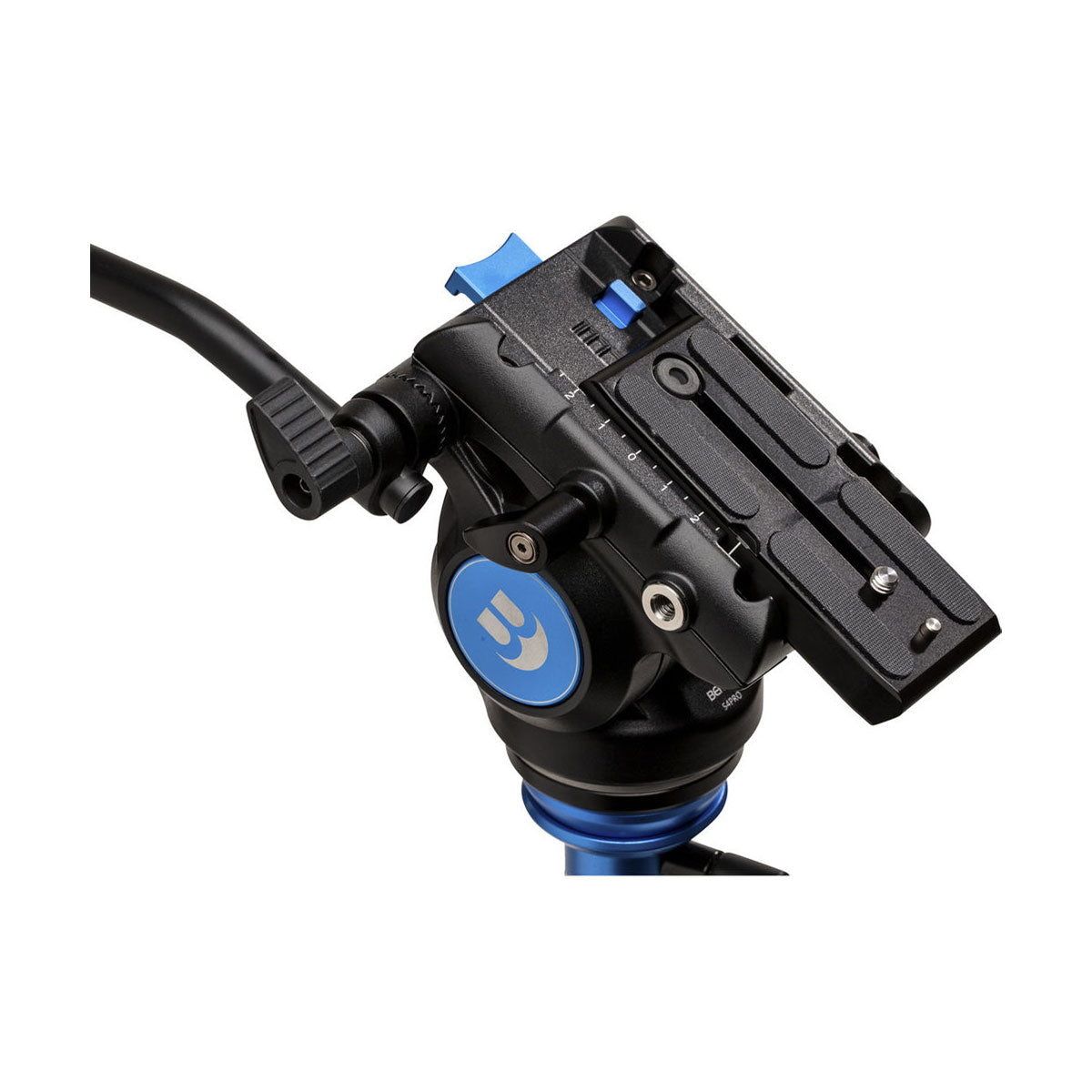 Benro S4PRO Fluid Video Tripod Head - Professional 75mm Bowl Camera Mount for DSLR & Mirrorless - Smooth Pan & Tilt for Videography, Live Streaming & Film Making