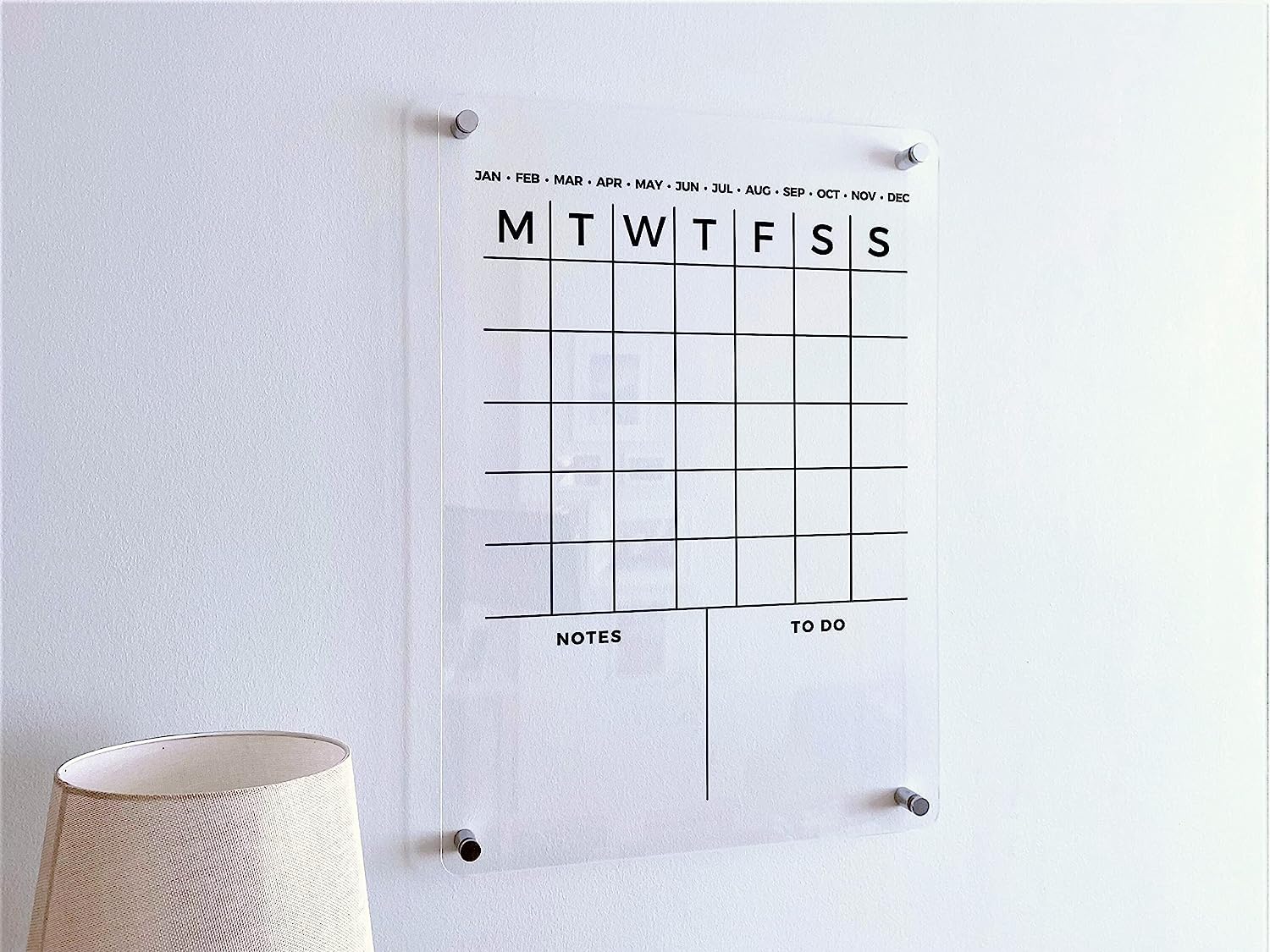 2025 Acrylic Wall Calendar - Personalized Vertical Monthly & Weekly Planner | Perfect Housewarming Gift for Home & Office Organization