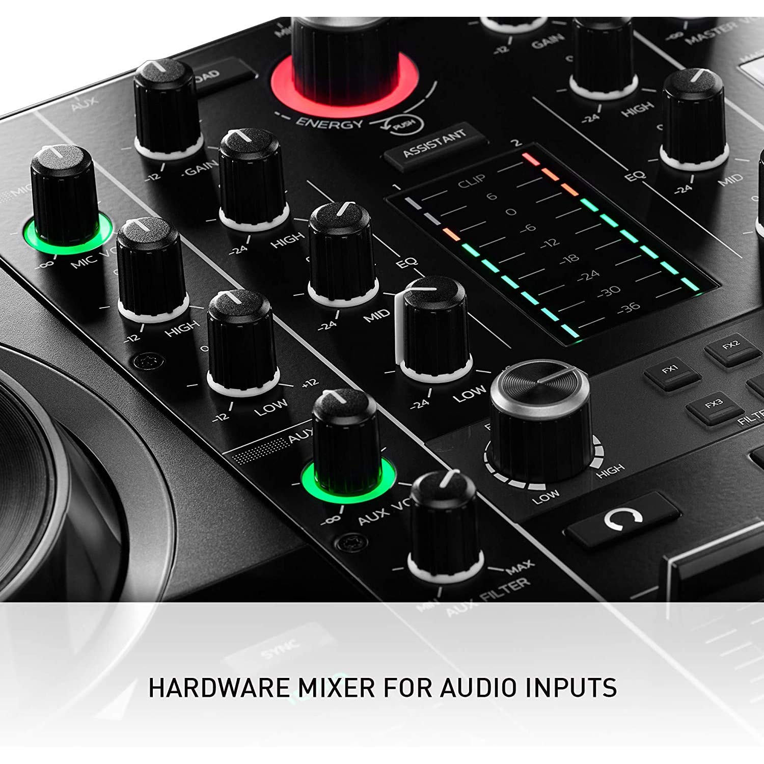 Hercules DJ Control Inpulse 500 Professional DJ Controller with Serato DJ Software | Includes DJ Headphones, Stereo Audio Cable & Hosa Interconnect Cable | Perfect for Live Performances, Club DJing & Home Practice