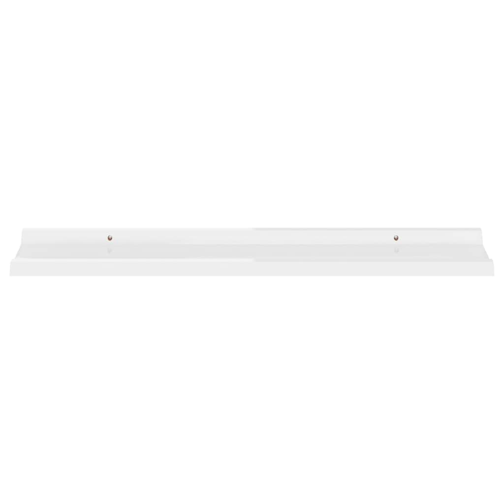 4-Pack High Gloss White Floating Wall Shelves - 31.5