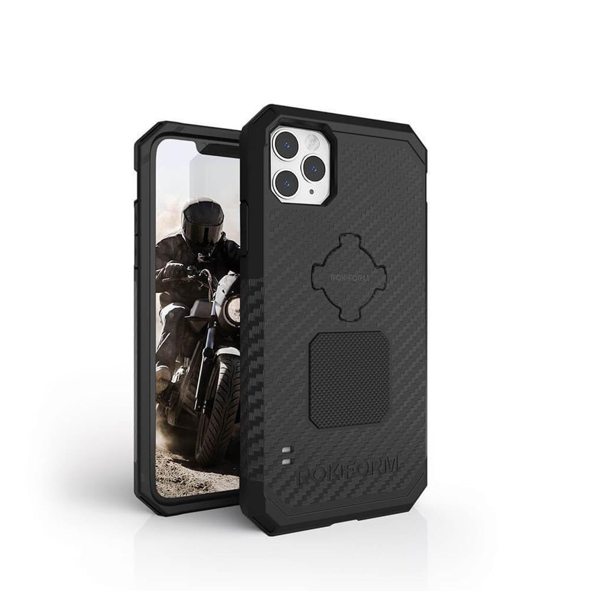 ROKFORM Rugged Series Magnetic Protective Case for iPhone 11 Pro - Shockproof, Drop-Tested Armor with RokLock Twist Lock, Black - Perfect for Outdoor Adventures and Active Lifestyles