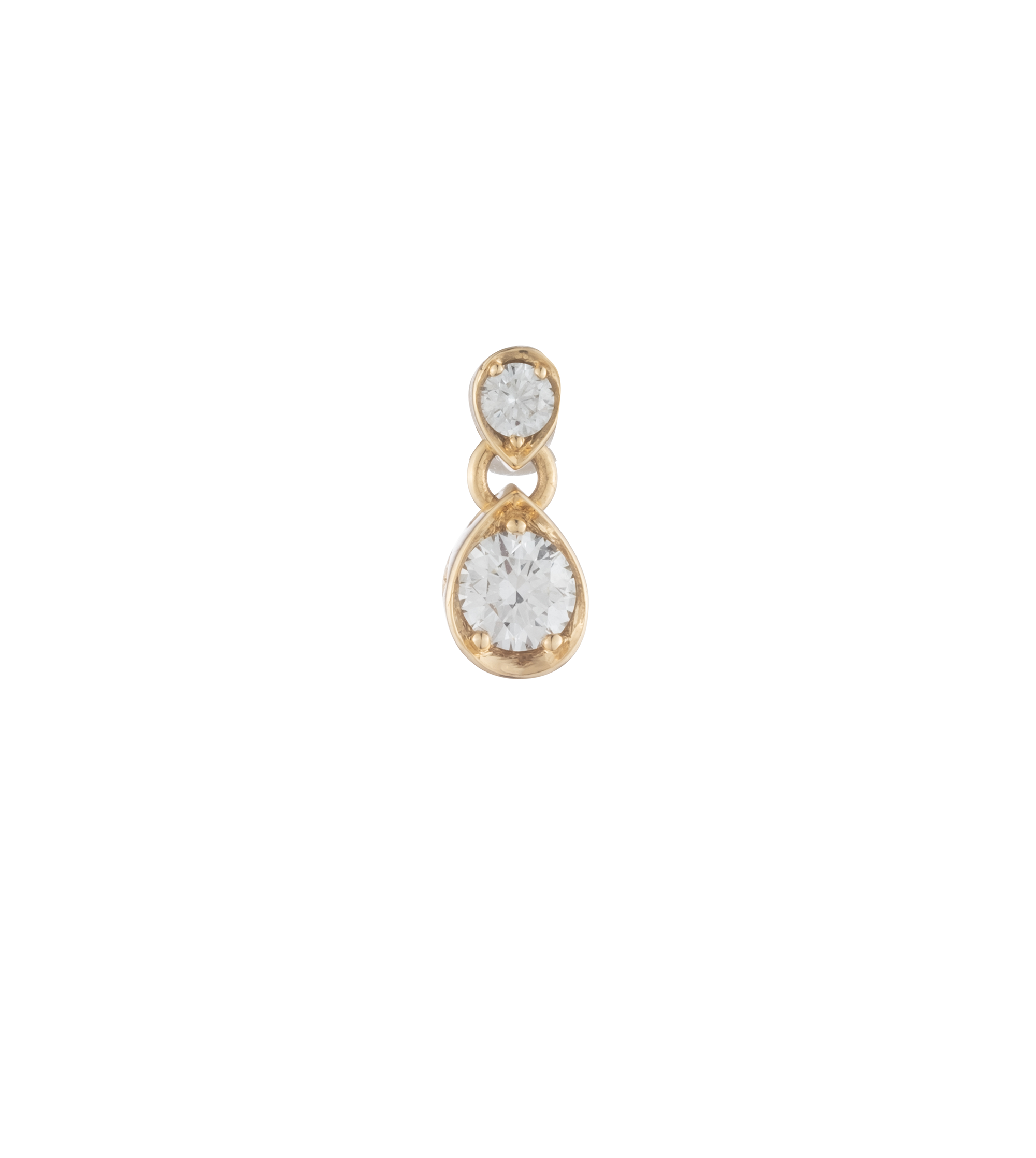 Forever & Always Diamond Gemstone Double Drop Earrings - Romantic Gift for Anniversary, Valentine's Day & Special Occasions
