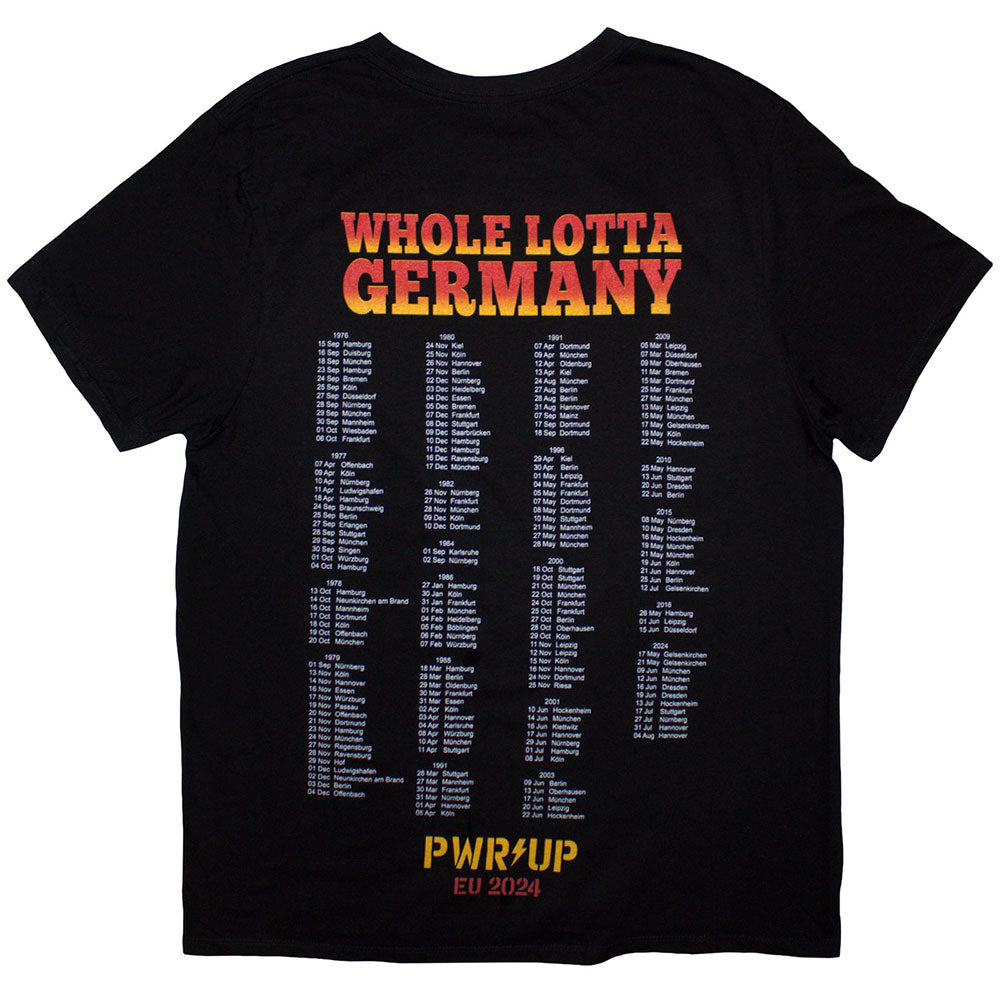 AC/DC Official Tour T-Shirt - Whole Lotta Germany EU Tour 2024 Merchandise | Vintage Rock Band Tee for Concerts & Music Festivals