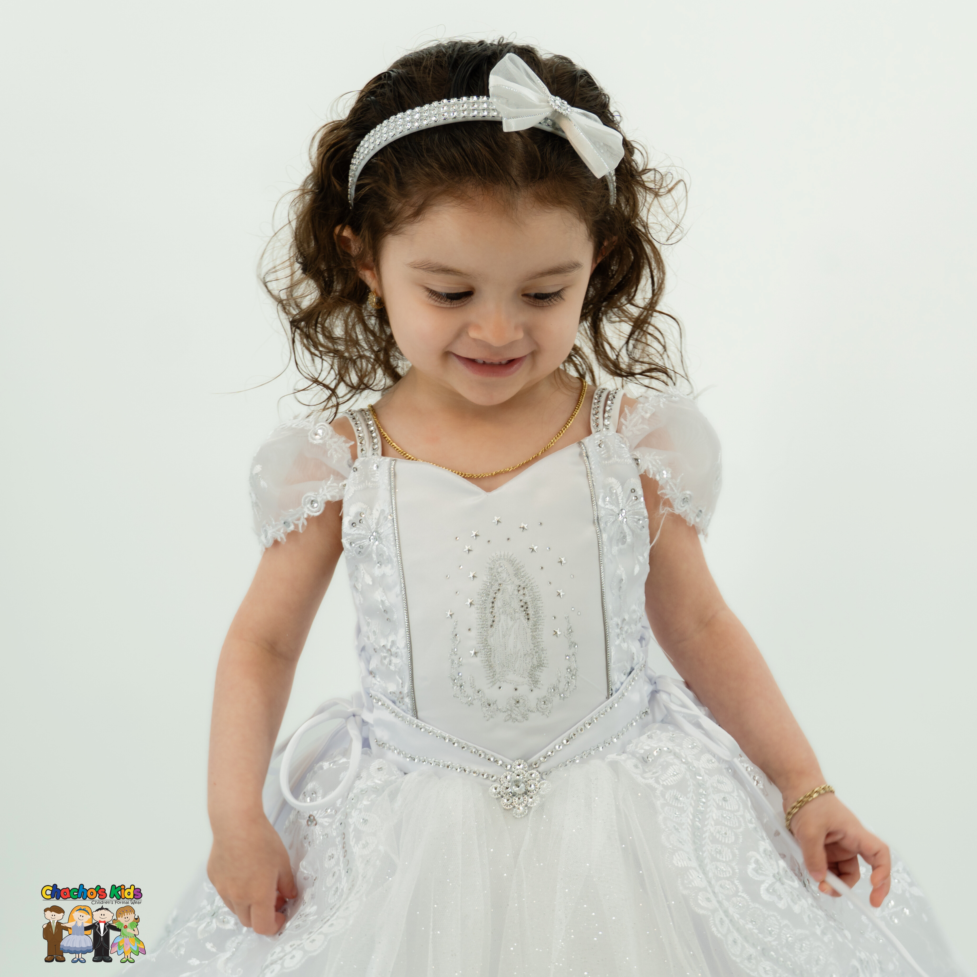 Girls Baptism Dress - Elegant White Lace Christening Gown for Baby Girls - Perfect for Church Ceremonies, Christenings & Special Occasions