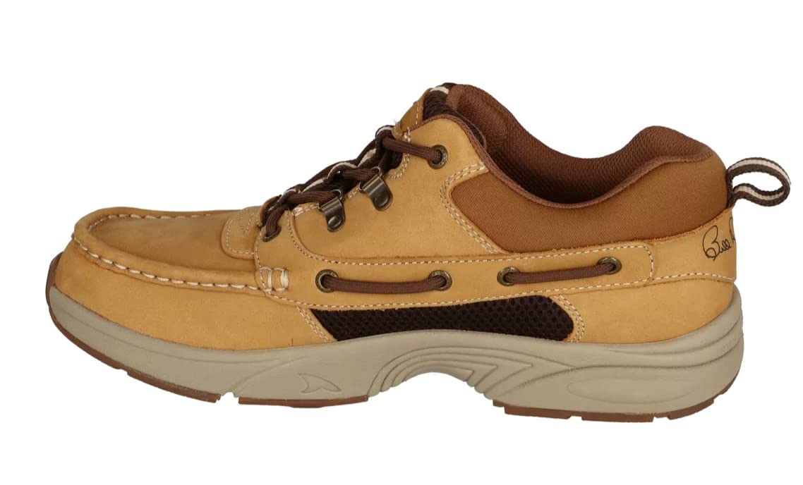 RUGGED SHARK Bill Dance Pro Boat Shoe for Men - Premium Leather Fishing & Outdoor Shoes with Comfort Support (Sizes 8-13) - Ideal for Boating, Fishing Trips & Water Sports Activities