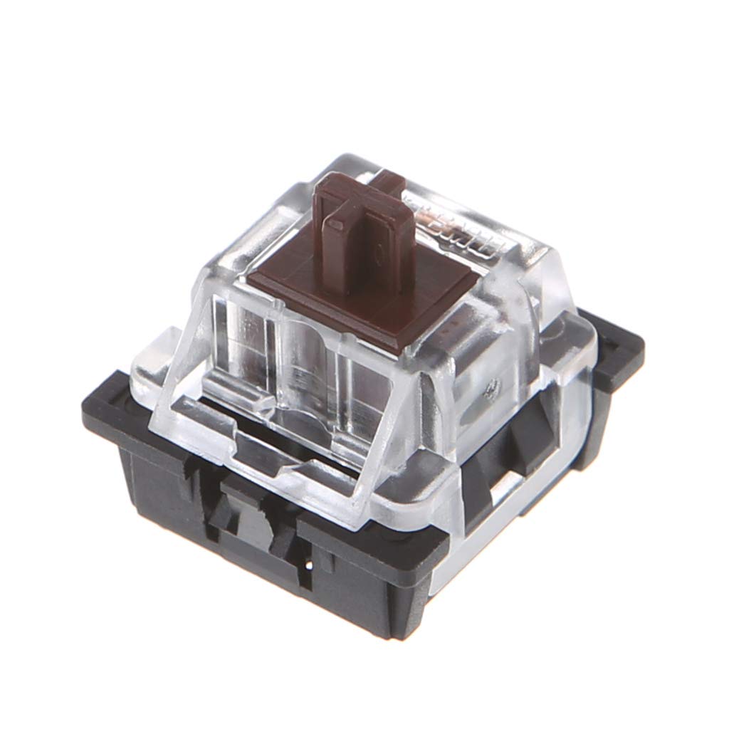 10Pcs Brown Mechanical Keyboard Switches - 3 Pin KeyCaps Compatible with Cherry MX Keyboards | Perfect for Gaming, Typing & Office Use