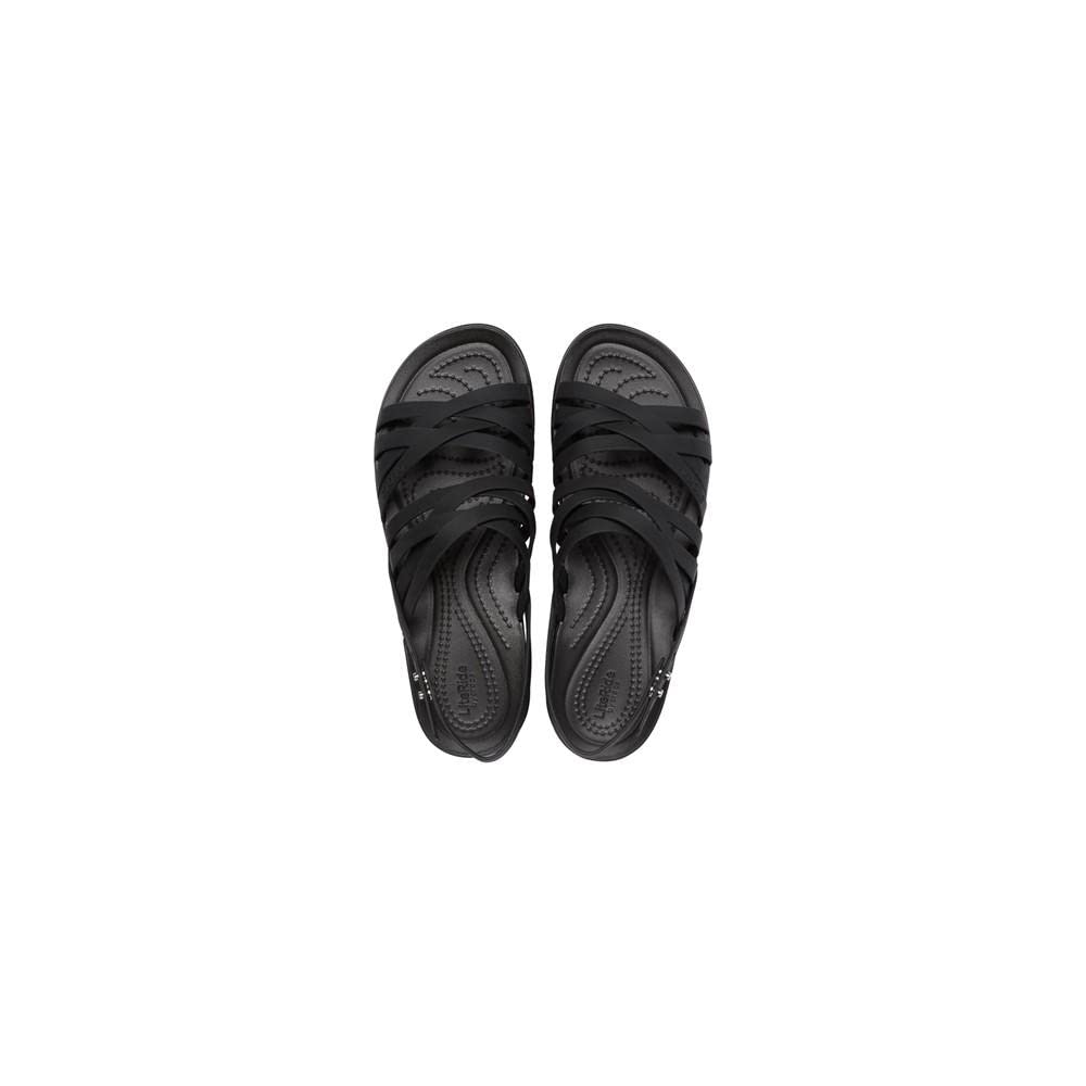 Crocs Women's Brooklyn Low Strappy Wedge Sandals - Comfortable & Stylish Slip-On Shoes for Women | Perfect for Summer, Beach, and Casual Outings