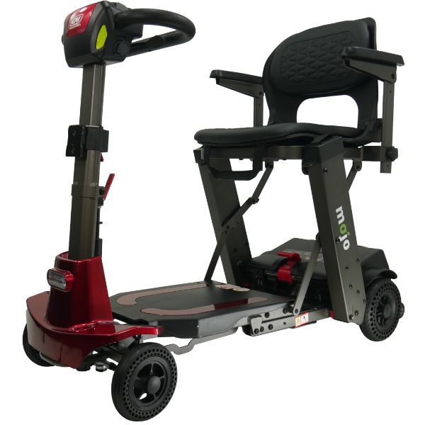 Mojo Manual Folding Scooter - Lightweight & Portable Mobility Aid for Adults & Seniors - Perfect for Travel, Shopping & Outdoor Activities