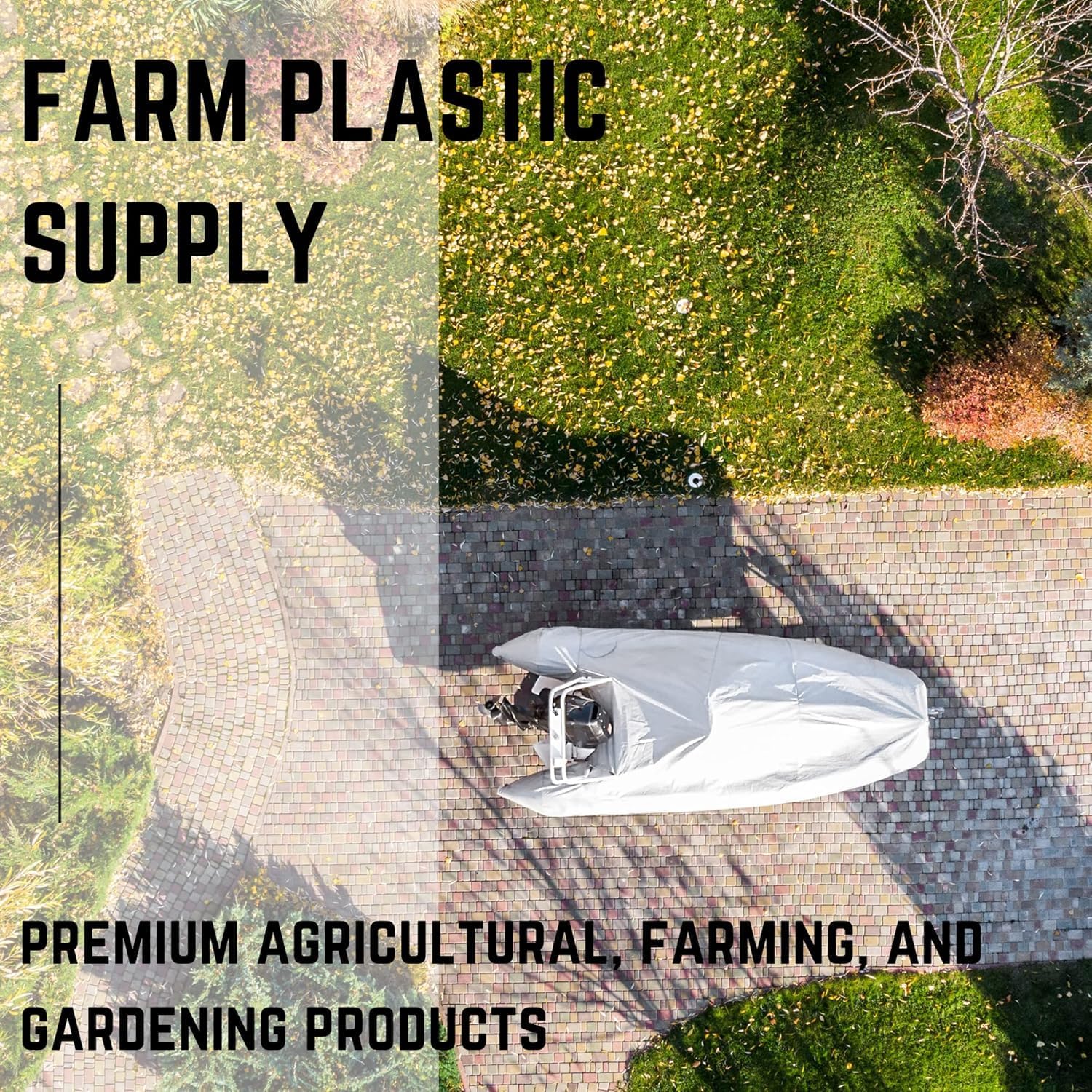 Premium 7 mil Polyethylene Plastic Shrink Wrap (14' x 100') - Heavy Duty Boat & Industrial Shrink Film for Storage Protection - Heat Gun Compatible - Ideal for Marine, RV, Equipment & Furniture Storage