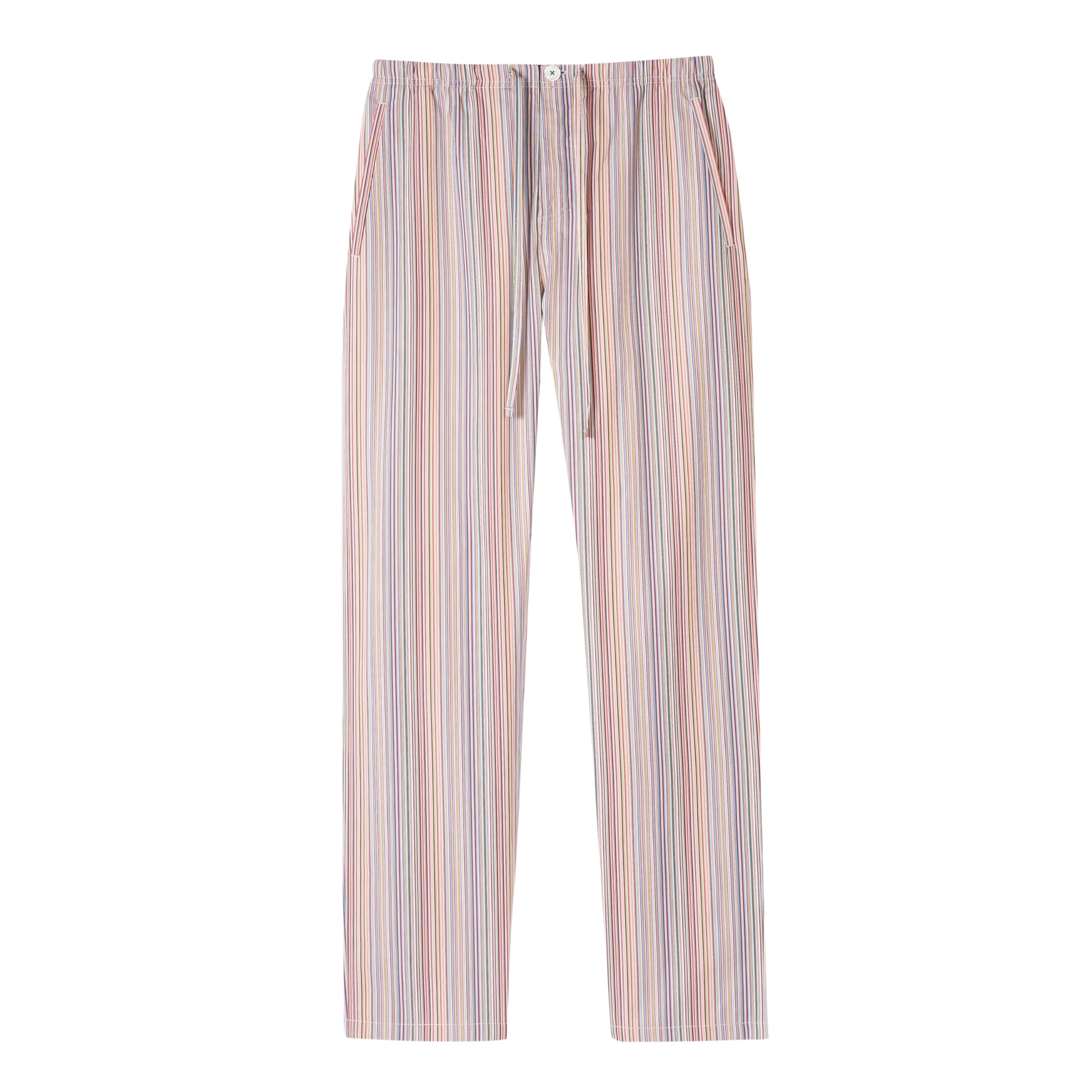 Paul Smith Men's Cotton Pajama Set - Striped Sleepwear for Men, Comfortable Lounge Pajamas with Matching Top & Bottoms - Perfect for Relaxing at Home, Lounging & Gift Giving