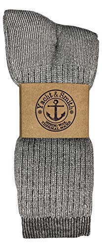 Yacht & Smith Wholesale Bulk Merino Wool Thermal Hiking Boot Socks for Men, Women & Kids - Winter Warm Socks for Outdoor Activities, Camping & Snow Sports