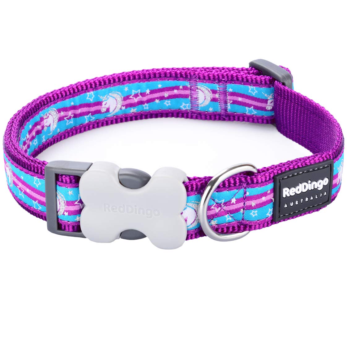 Red Dingo Dog Collar - Adjustable Nylon Pet Collar with Durable Metal Buckle for Small, Medium & Large Dogs - Perfect for Daily Walks, Training & Outdoor Adventures